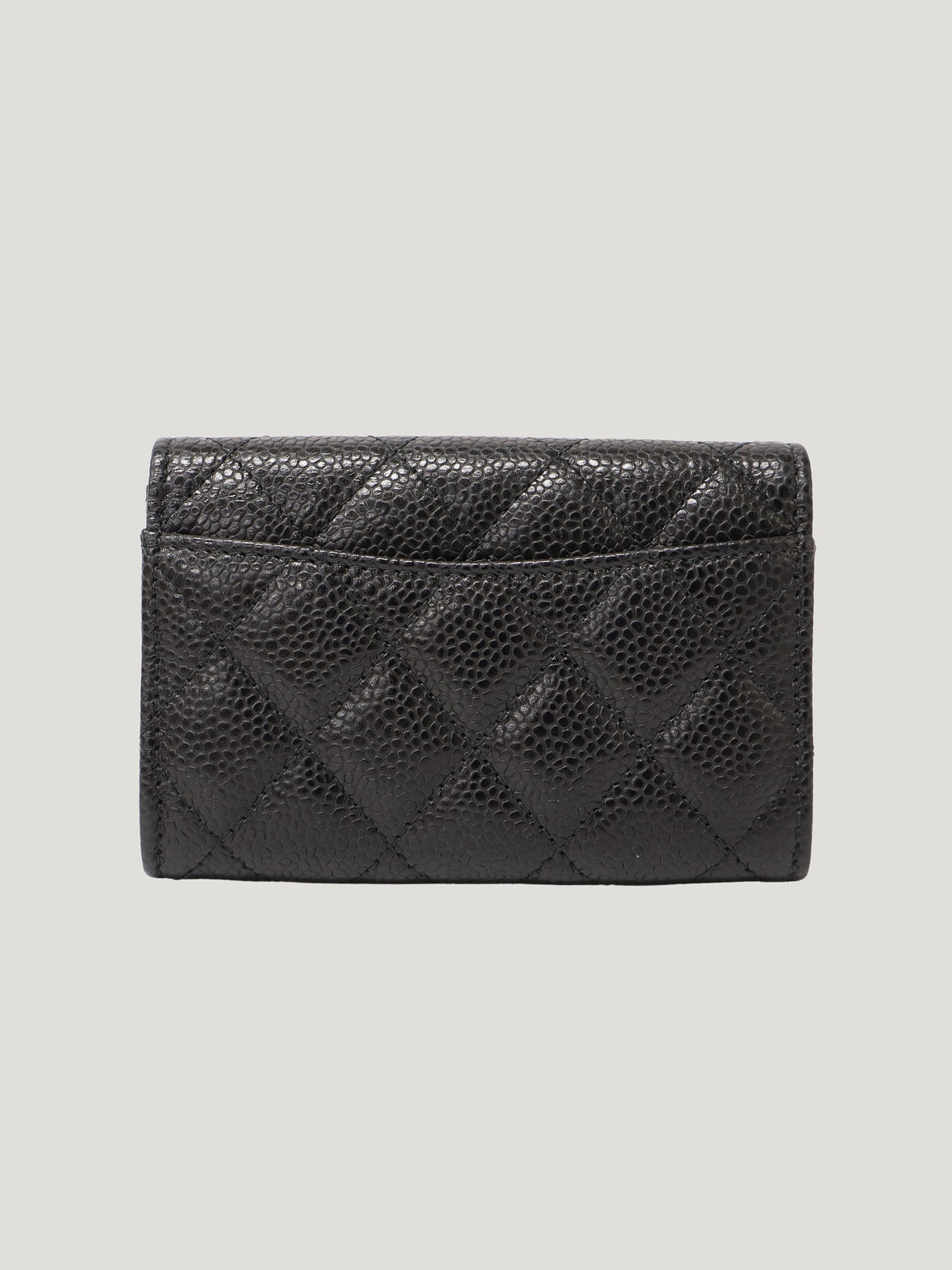 Caviar leather card case