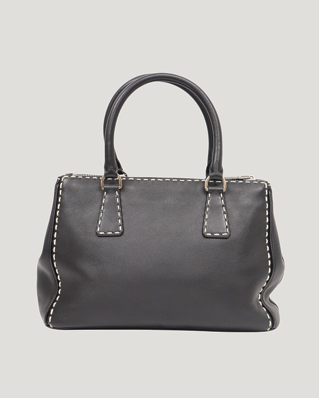 Triangle Logo Stitch Leather 2-Way Bag