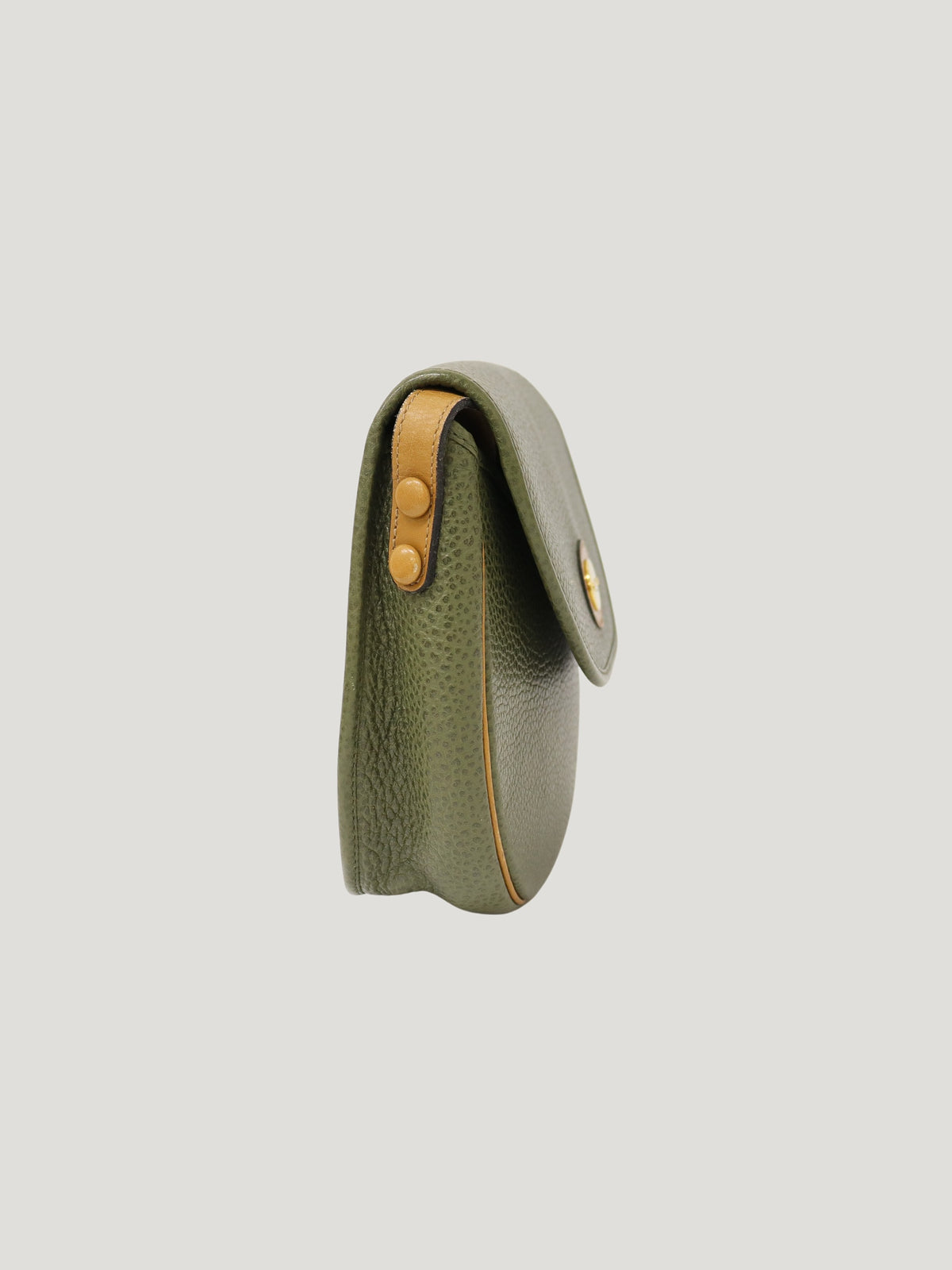 CD Hardware Leather Shoulder Bag