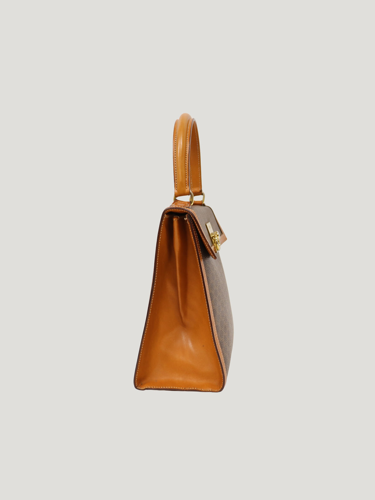 Macadam-pattern handbag with Gancini clasp