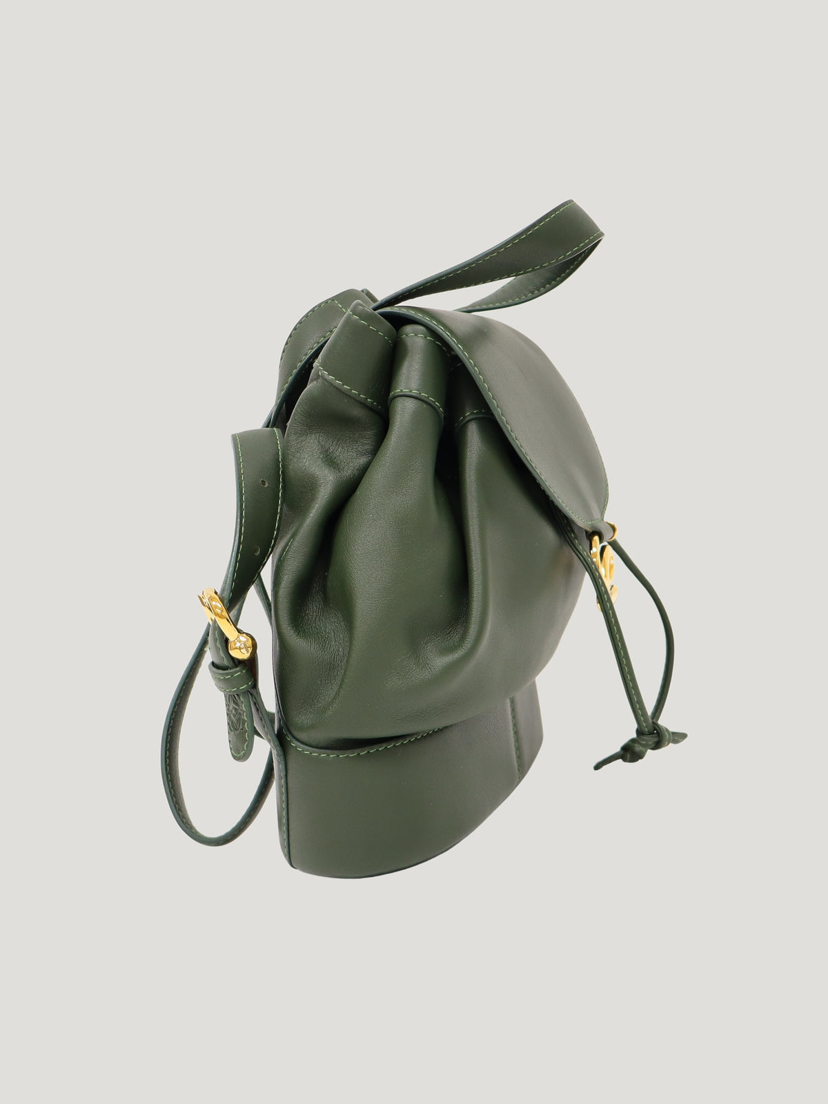 Logo Hardware Leather Backpack