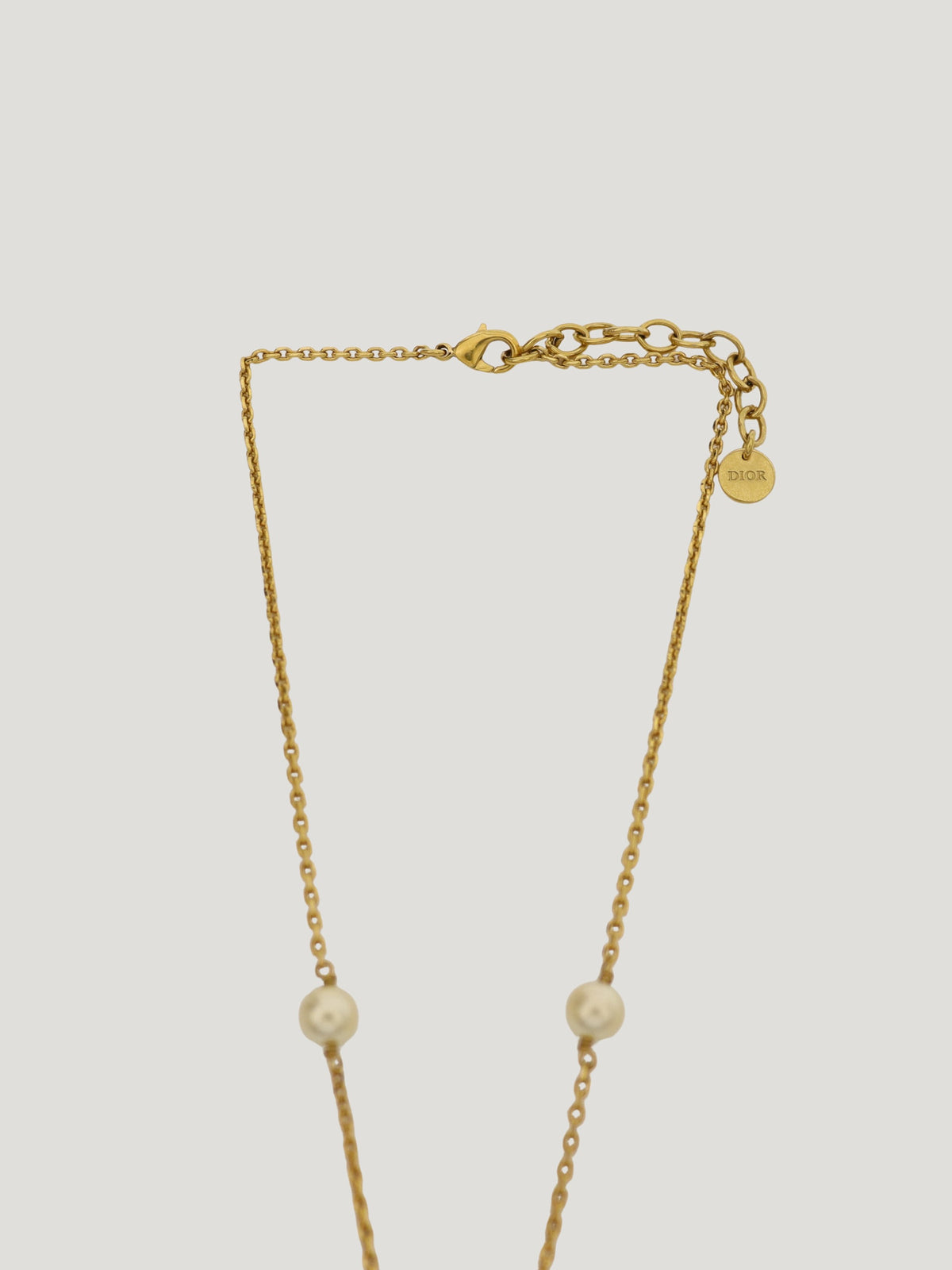 CD Rhinestone Pearl Necklace
