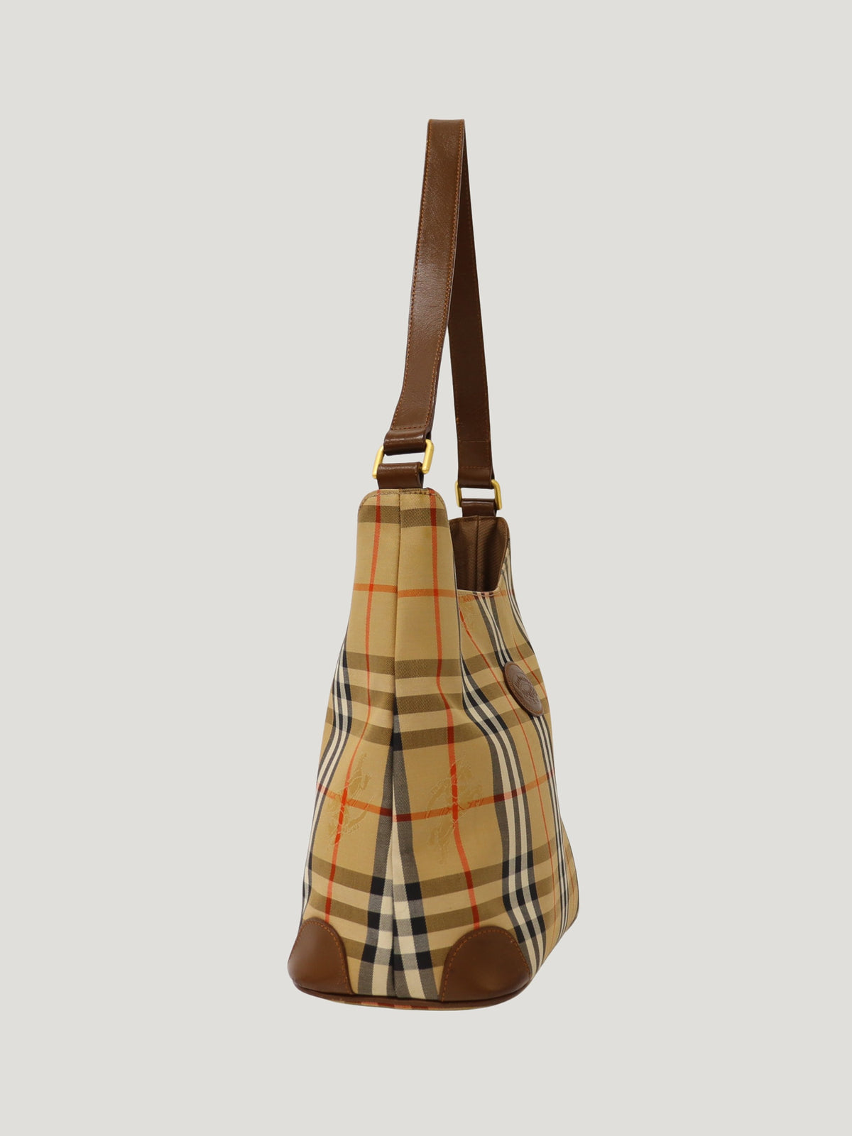 Checked one-shoulder bag