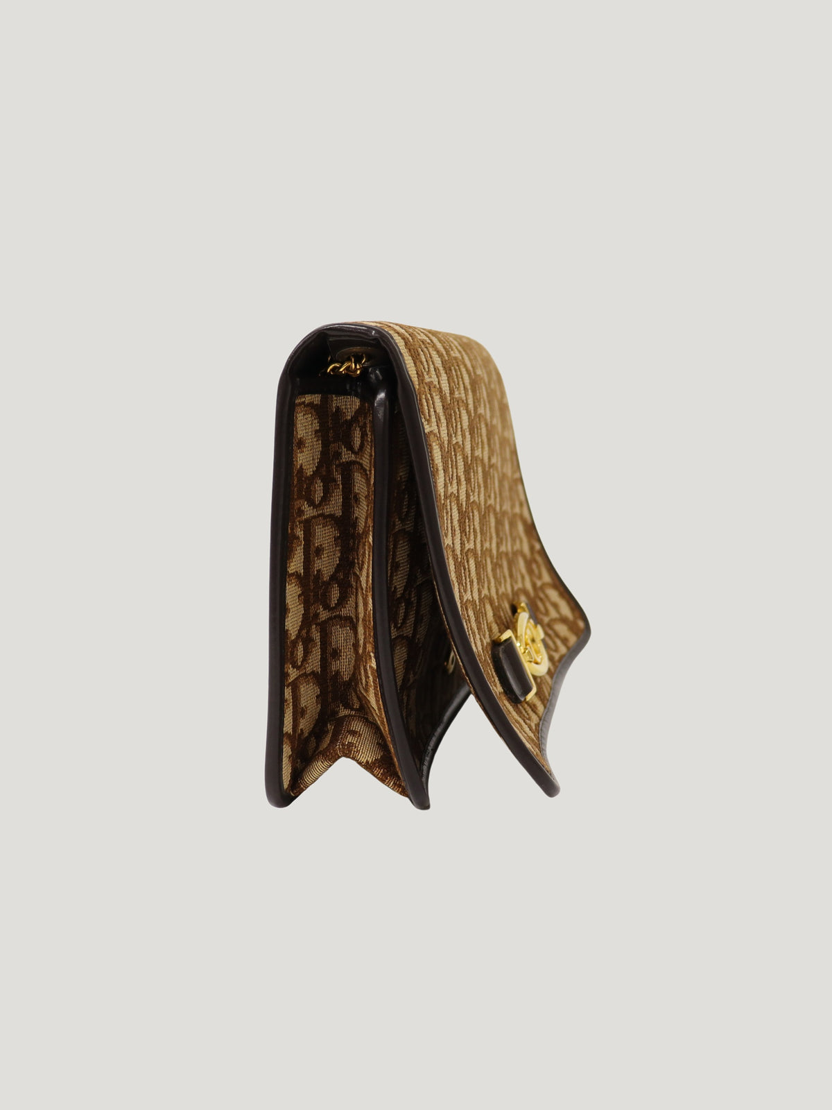 Trotter-pattern chain shoulder bag
