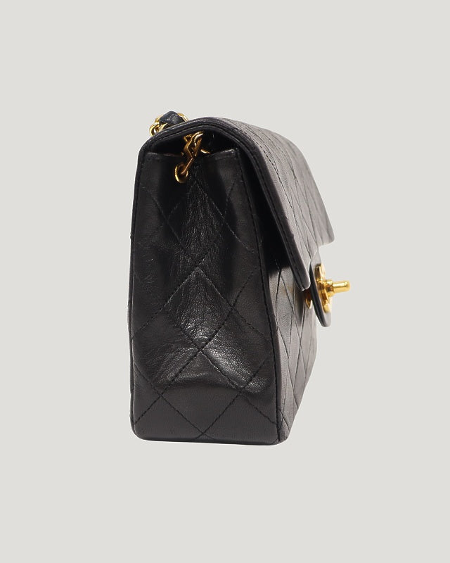 Mini Matelassé Turnlock Chain Shoulder Bag