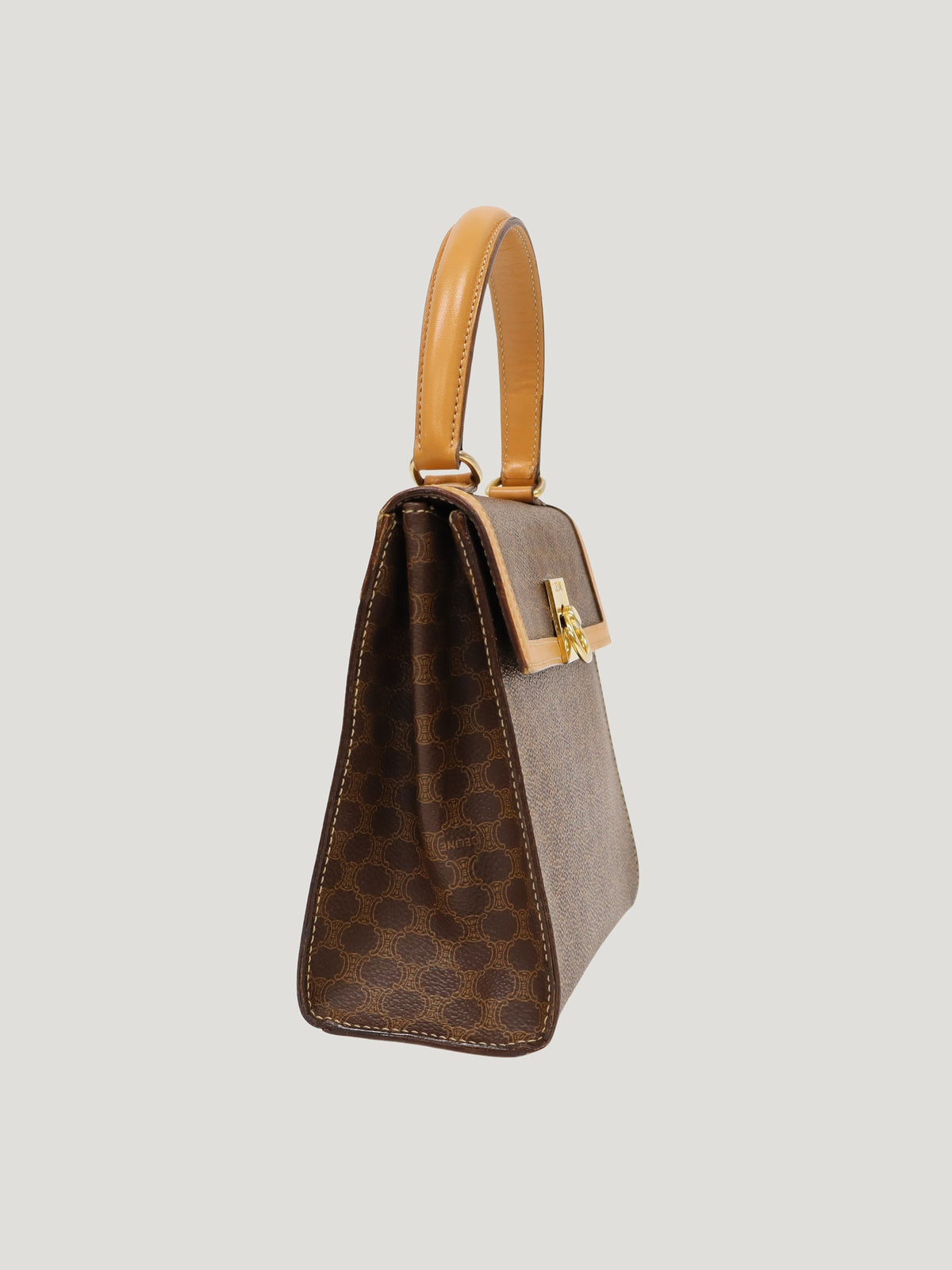 Macadam Pattern Gancini Hardware 2-Way Bag