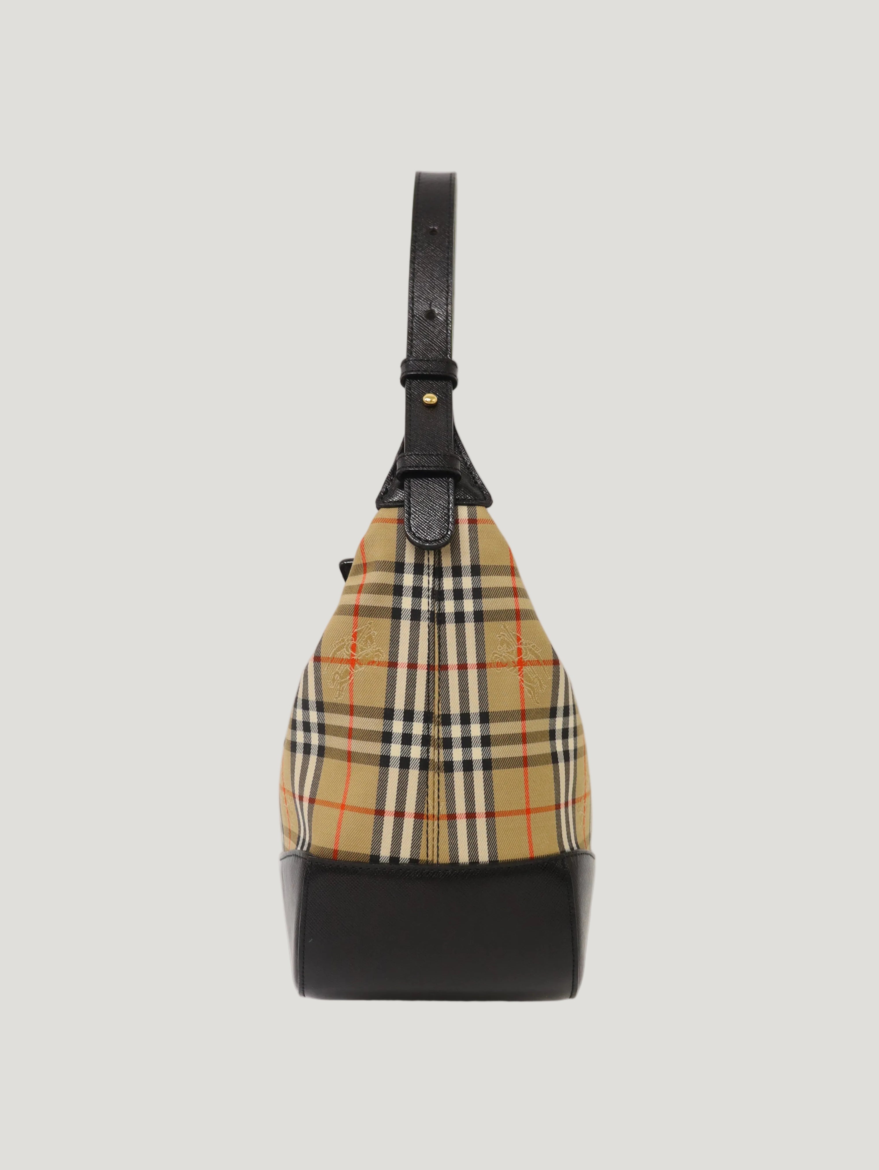 Checked one-shoulder bag