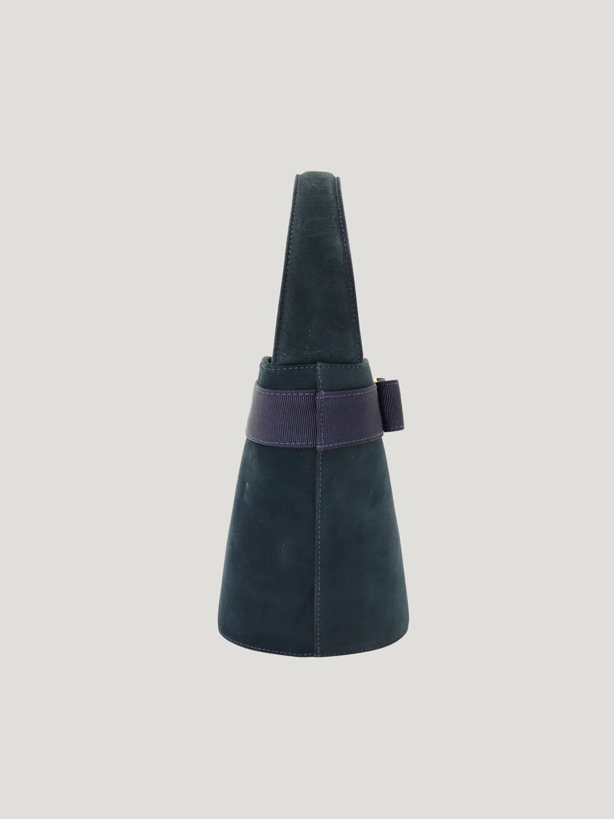 VARA hardware suede handbag
