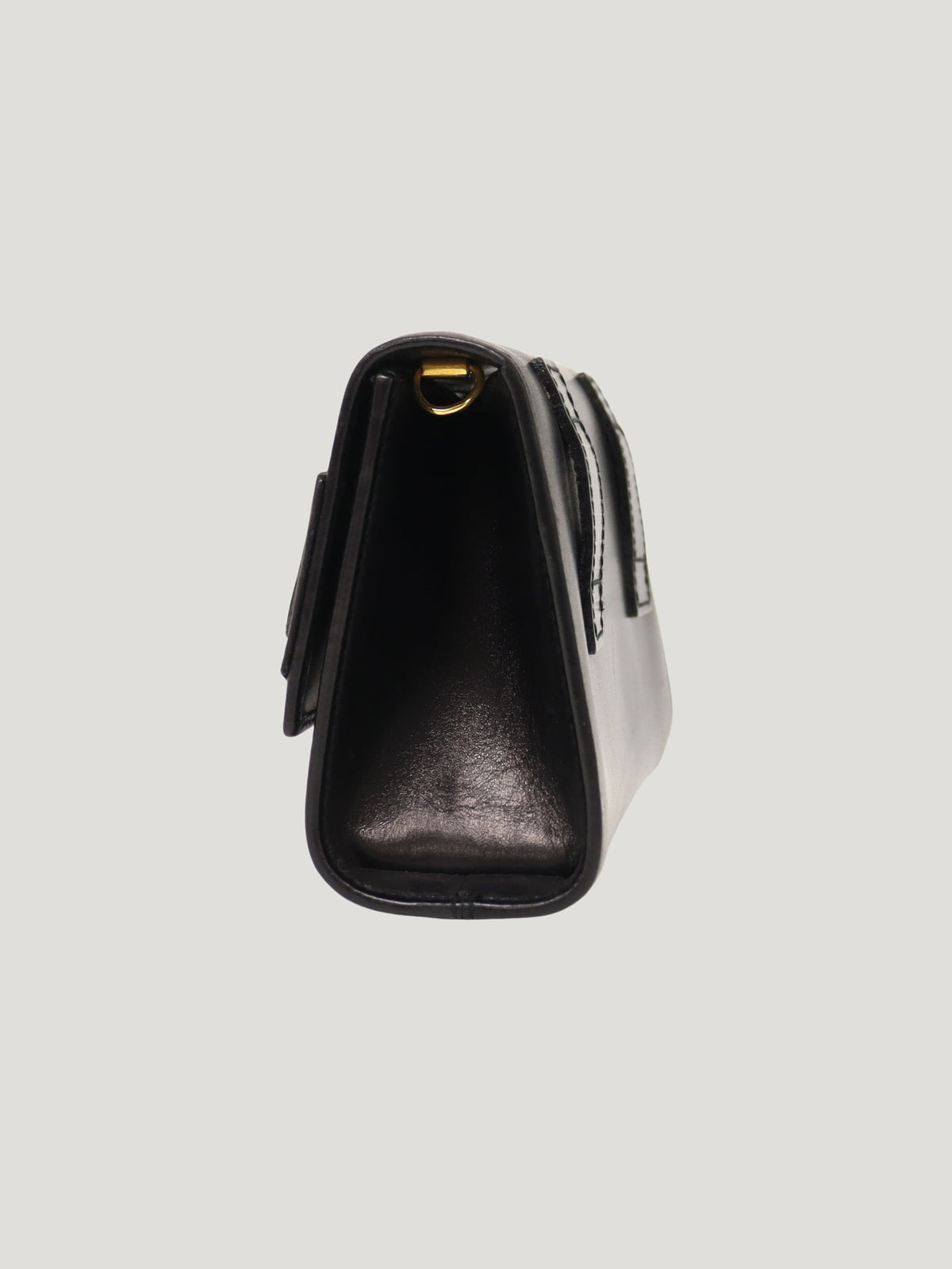 Leather chain shoulder bag with VARA clasp