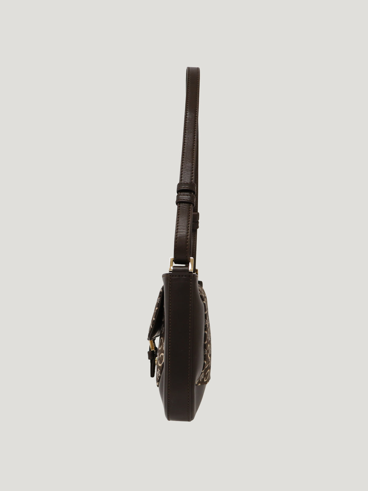 C Macadam-pattern one-shoulder bag