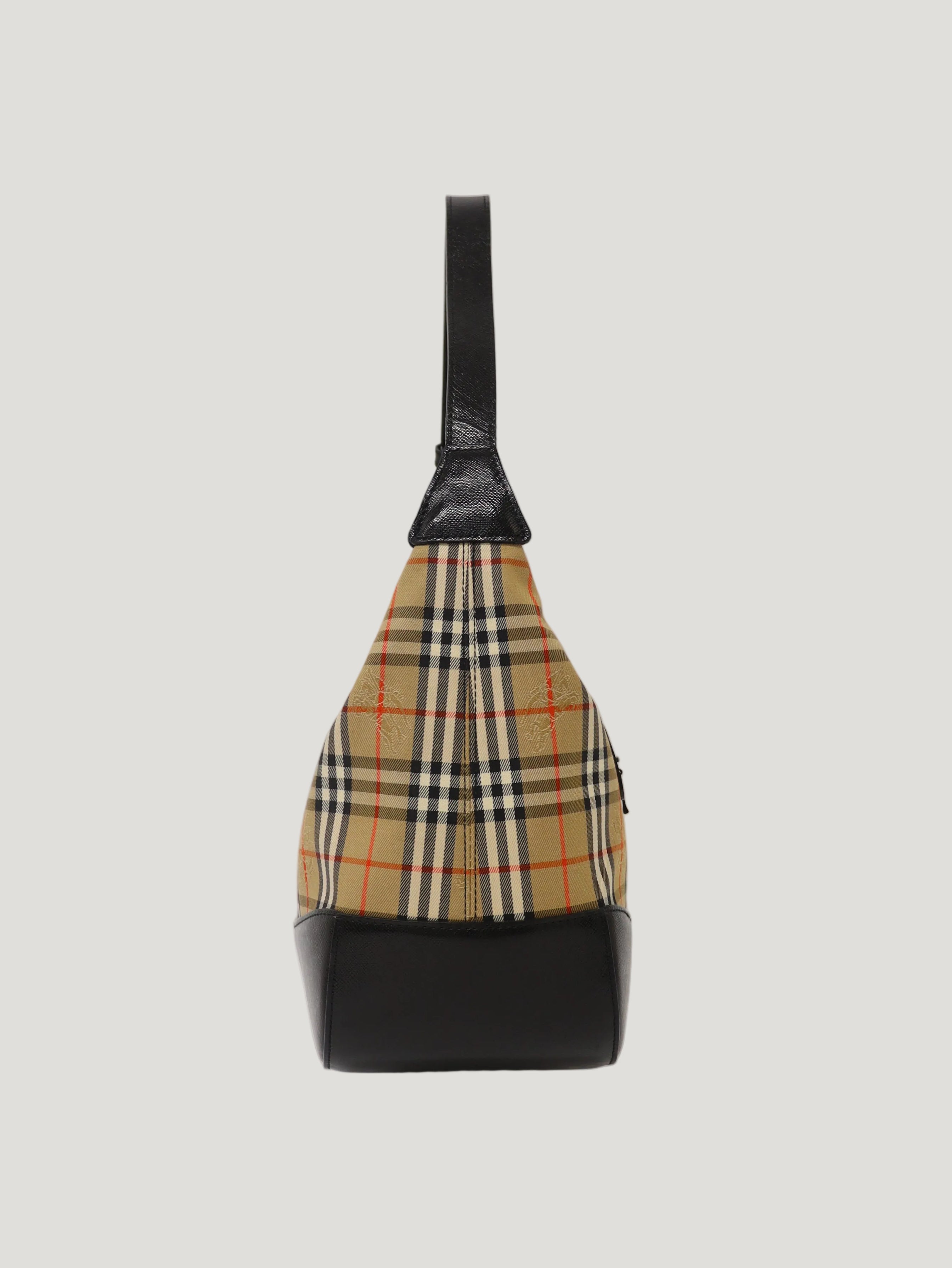 Checked one-shoulder bag