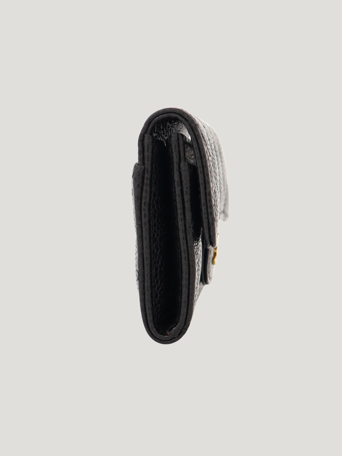 Caviar leather card case