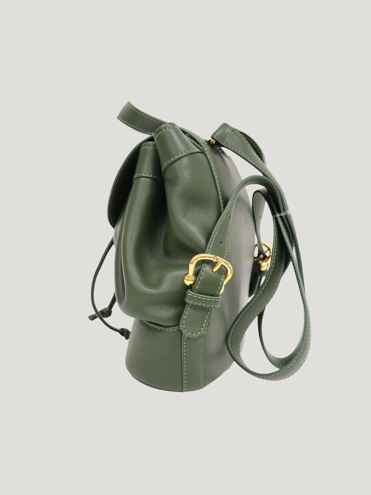 Logo Hardware Leather Backpack