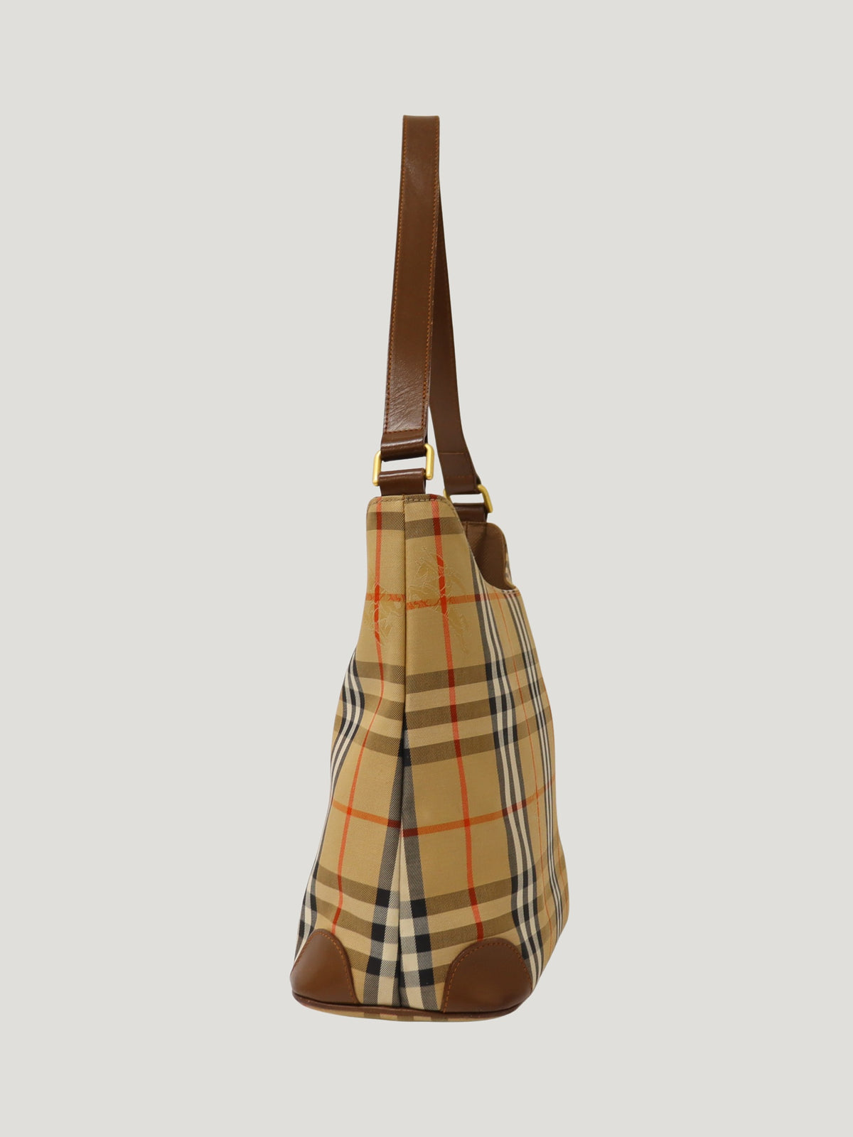 Checked one-shoulder bag