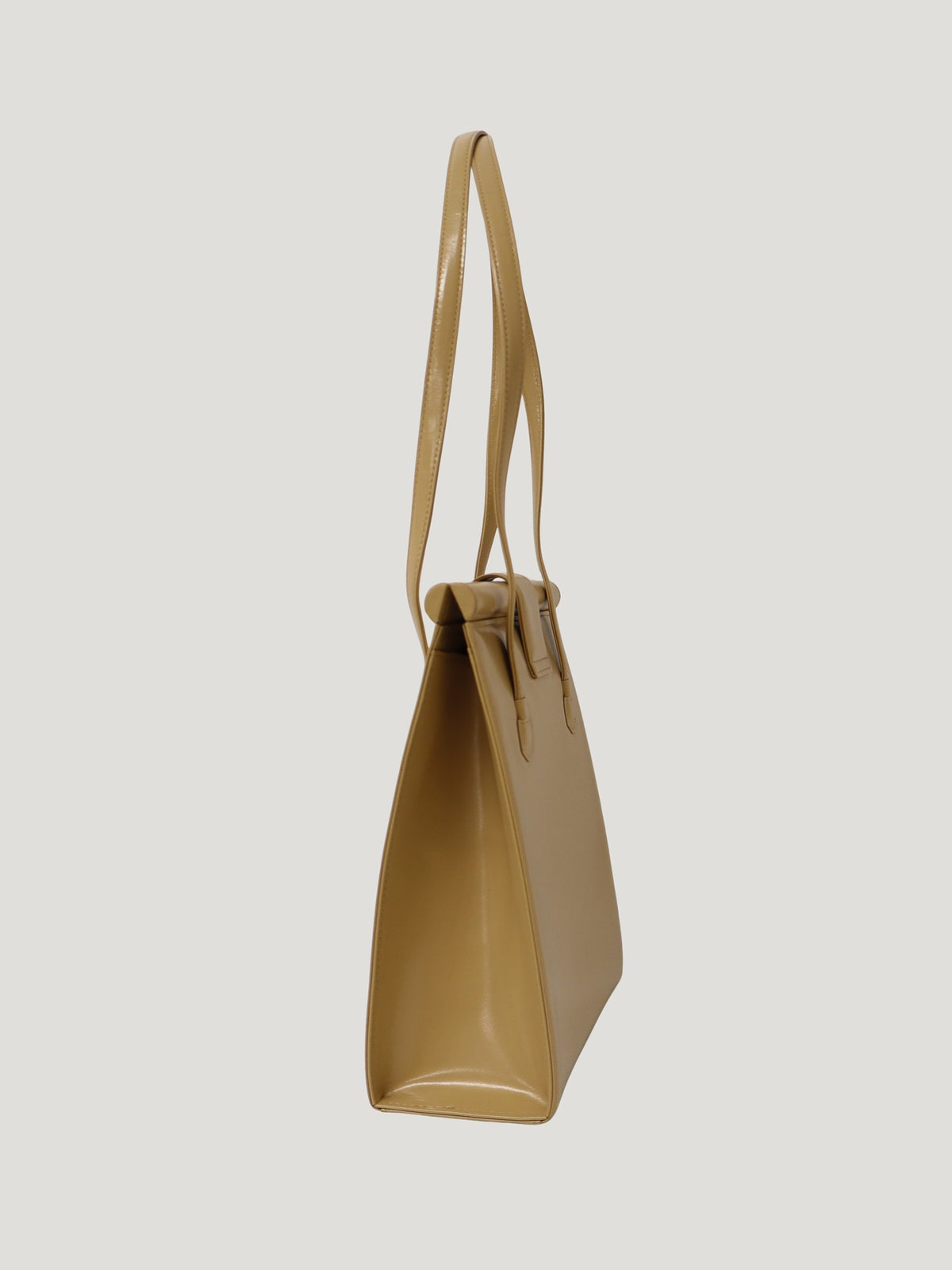 Logo Hardware Leather Shoulder Bag