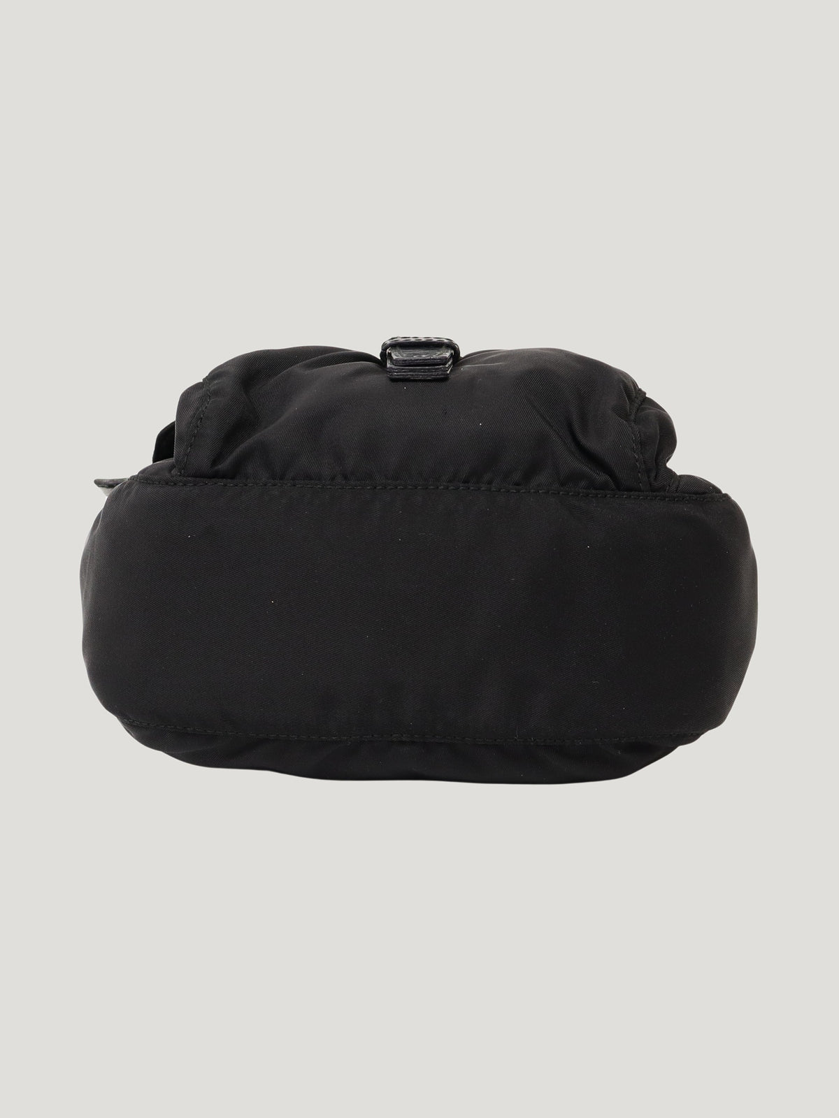 Triangular logo hardware nylon shoulder bag
