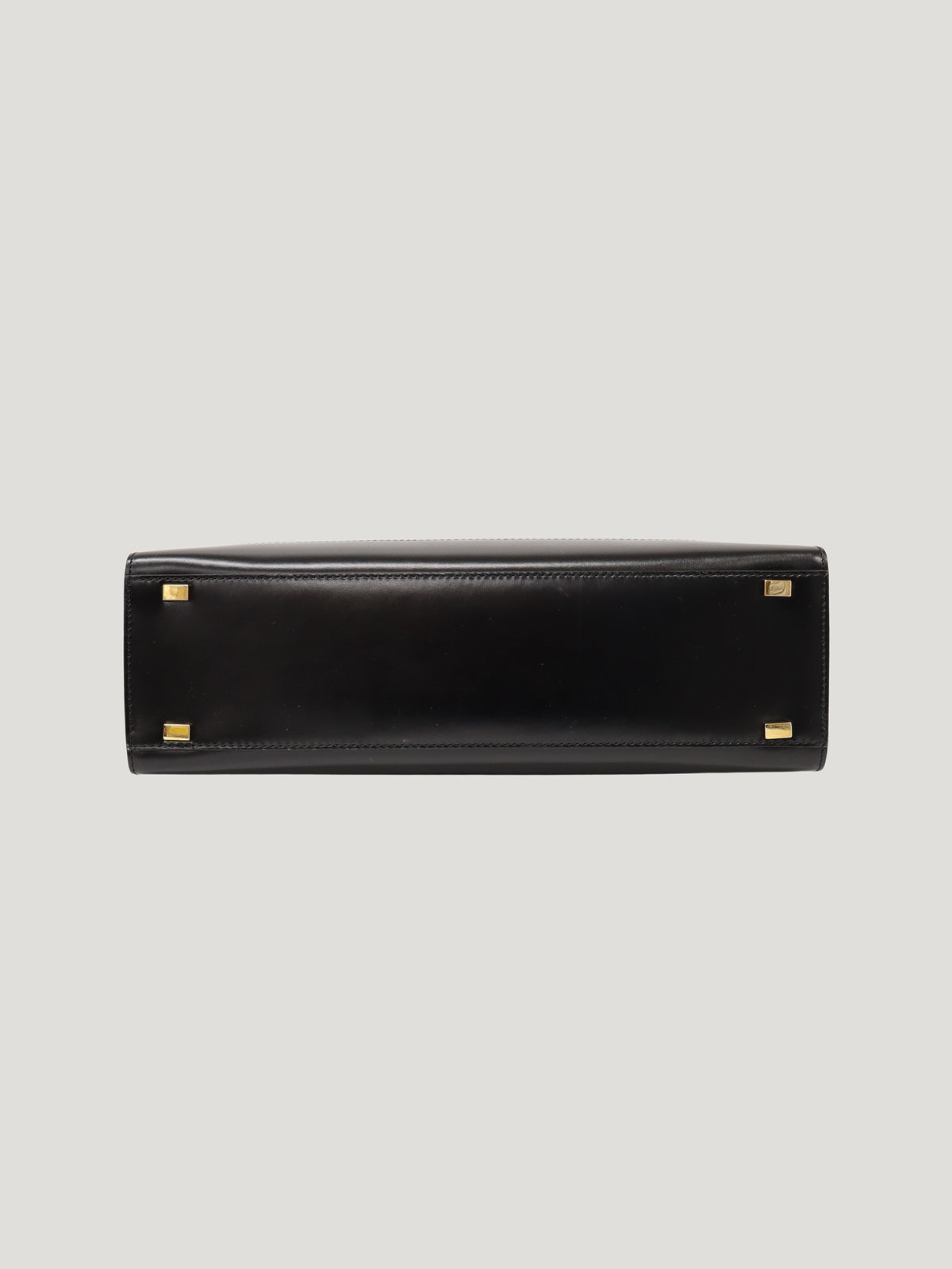 Gancini Hardware Leather Handbag