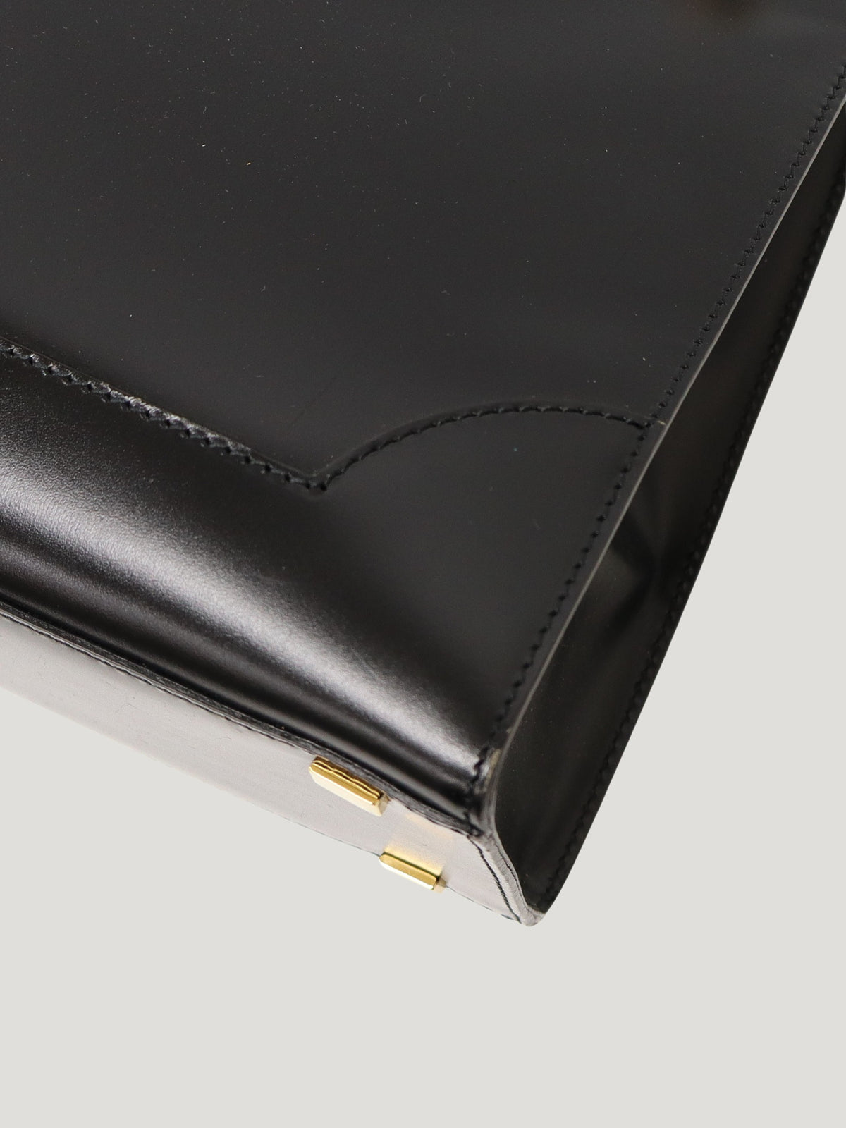 Gancini Hardware Leather Handbag