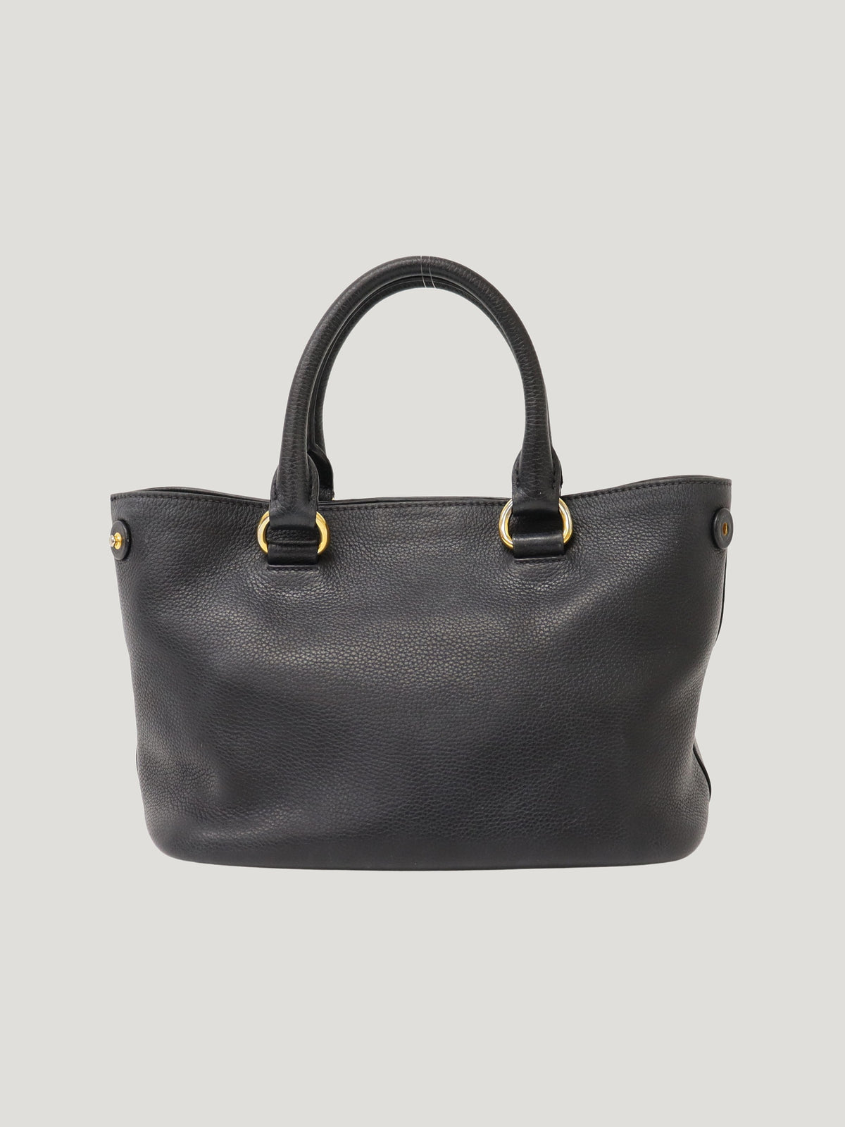 Logo hardware leather 2-way bag