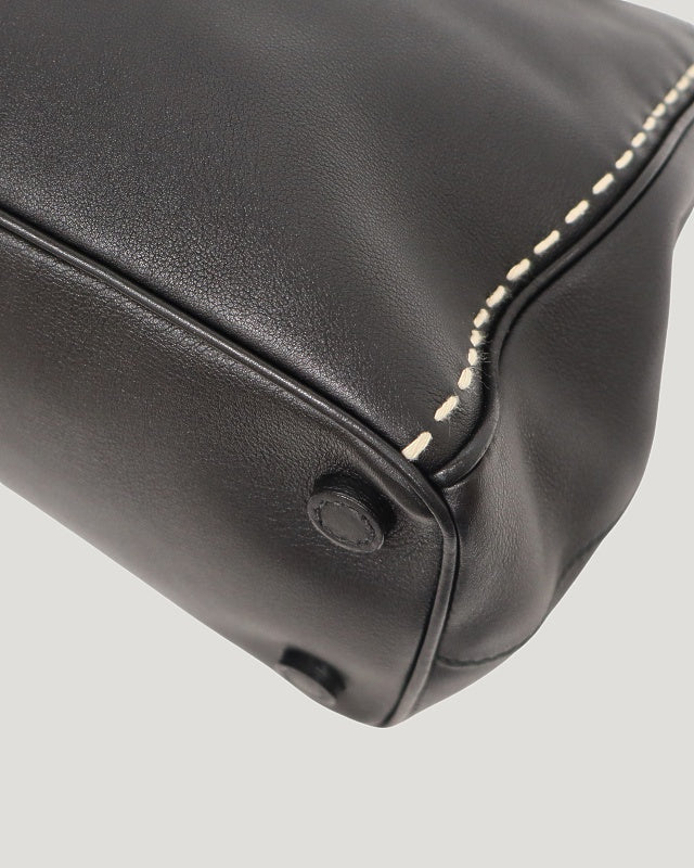 Triangle Logo Stitch Leather 2-Way Bag