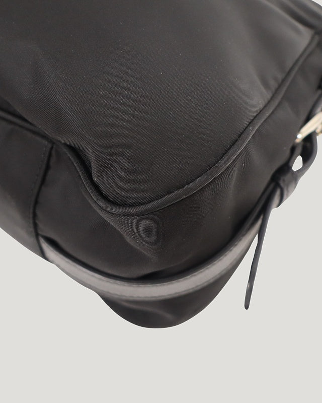 Logo Hardware Nylon Leather 2-Way Bag