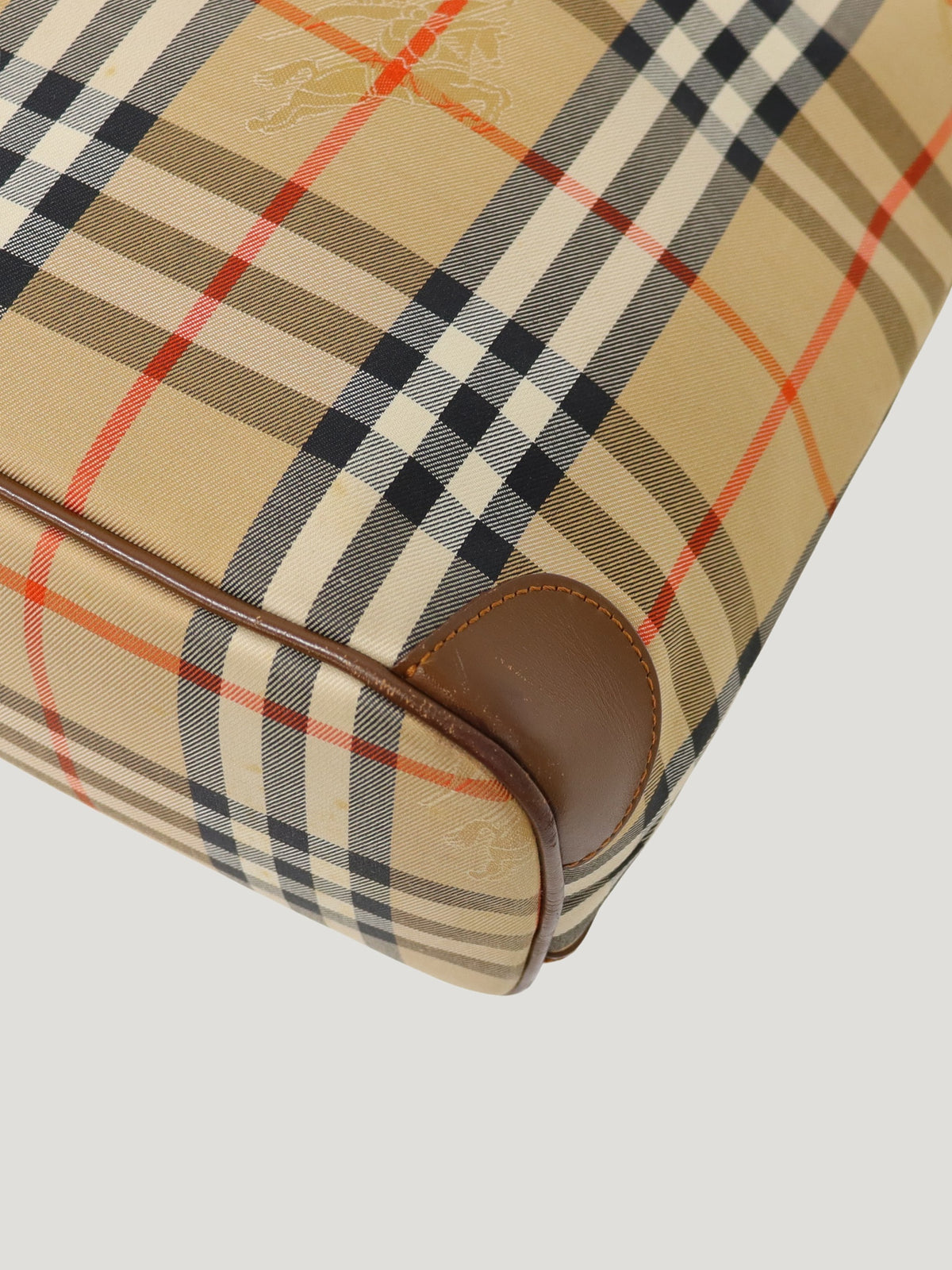 Checked one-shoulder bag