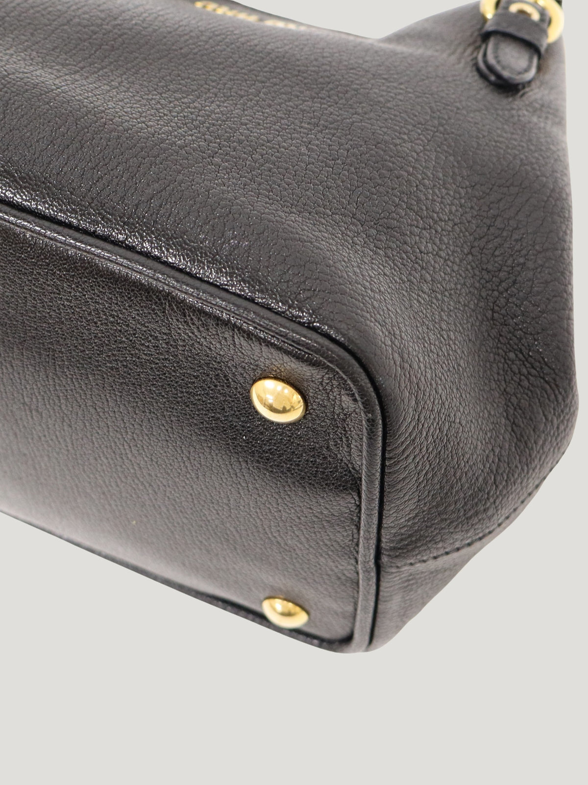 Logo Leather 2-Way Bag