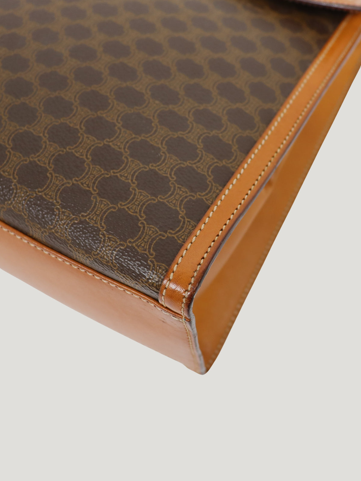 Macadam-pattern handbag with Gancini clasp