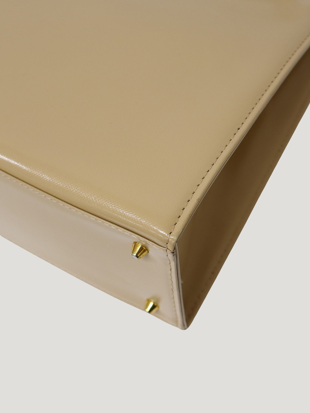Logo Hardware Leather Shoulder Bag