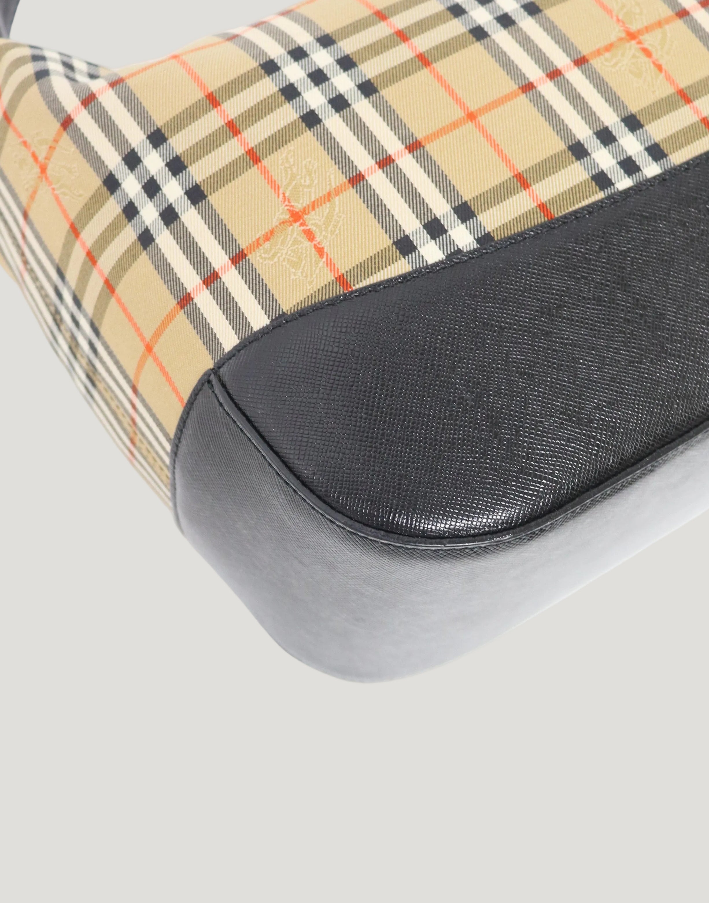 Checked one-shoulder bag