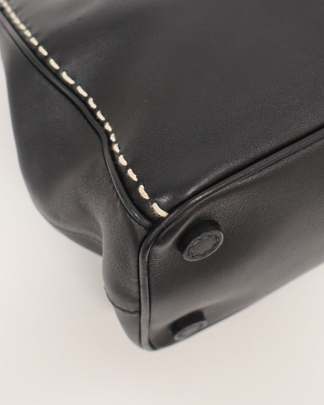 Triangle Logo Stitch Leather 2-Way Bag