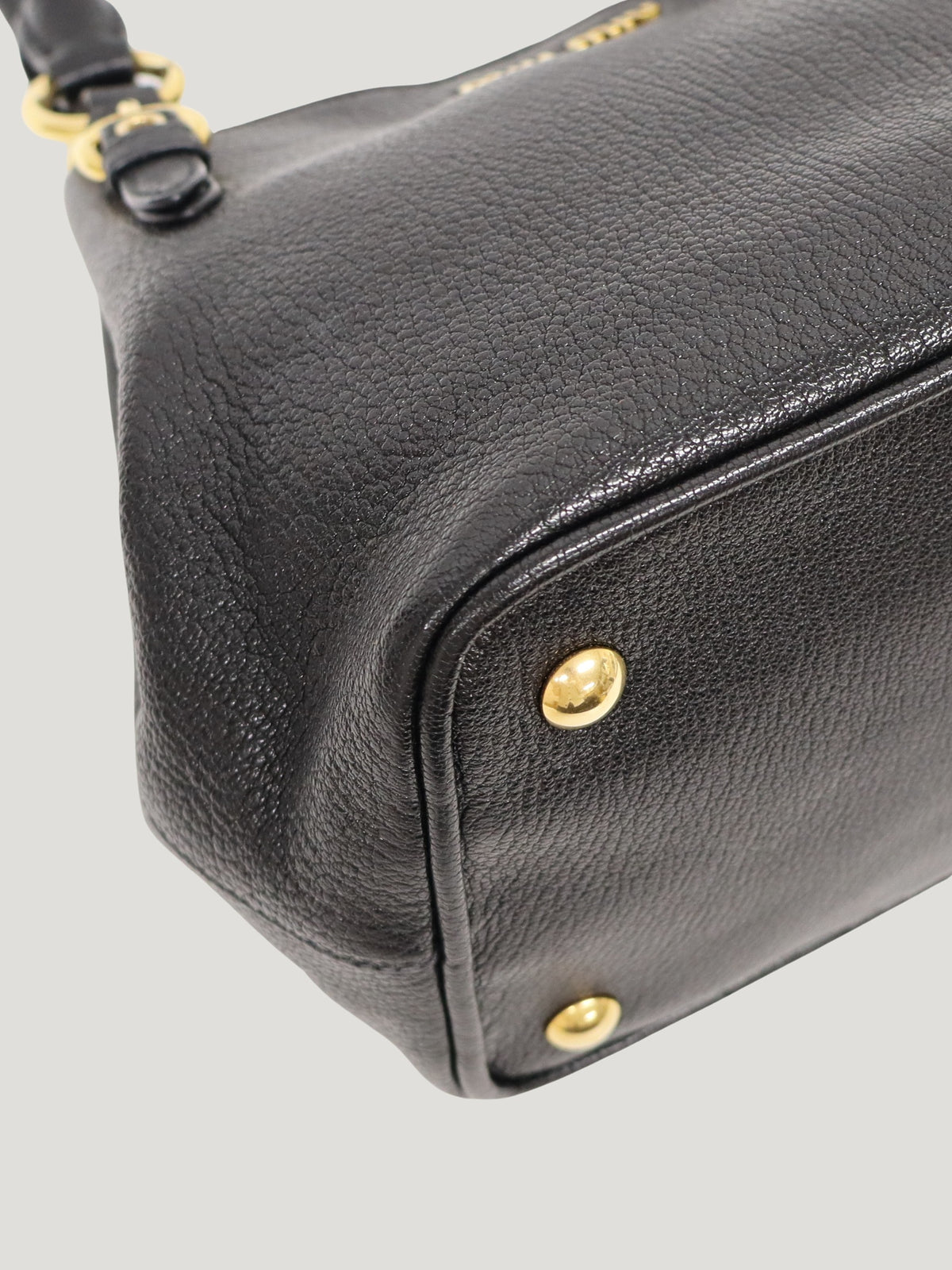 Logo Leather 2-Way Bag