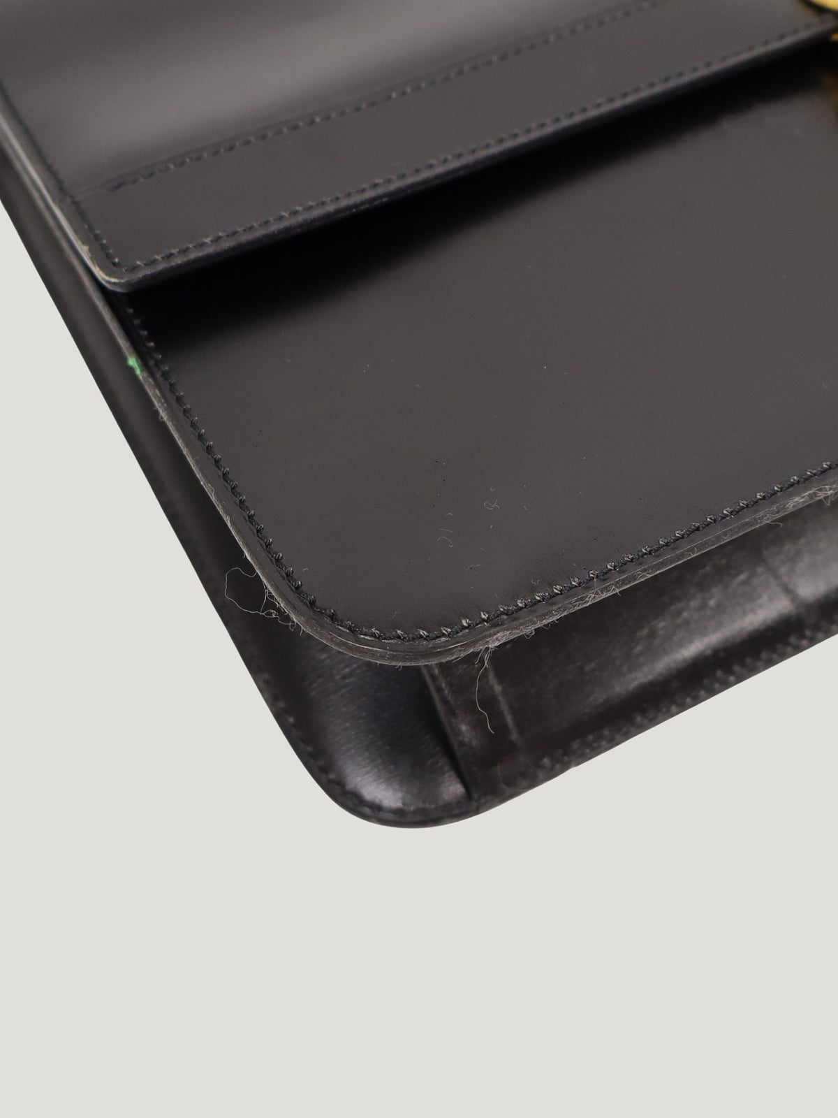 CD金具レザーショルダーバッグ