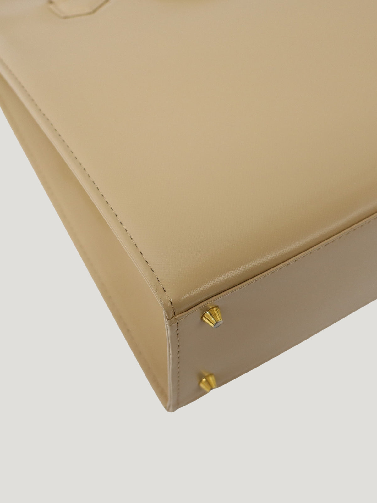 Logo Hardware Leather Shoulder Bag