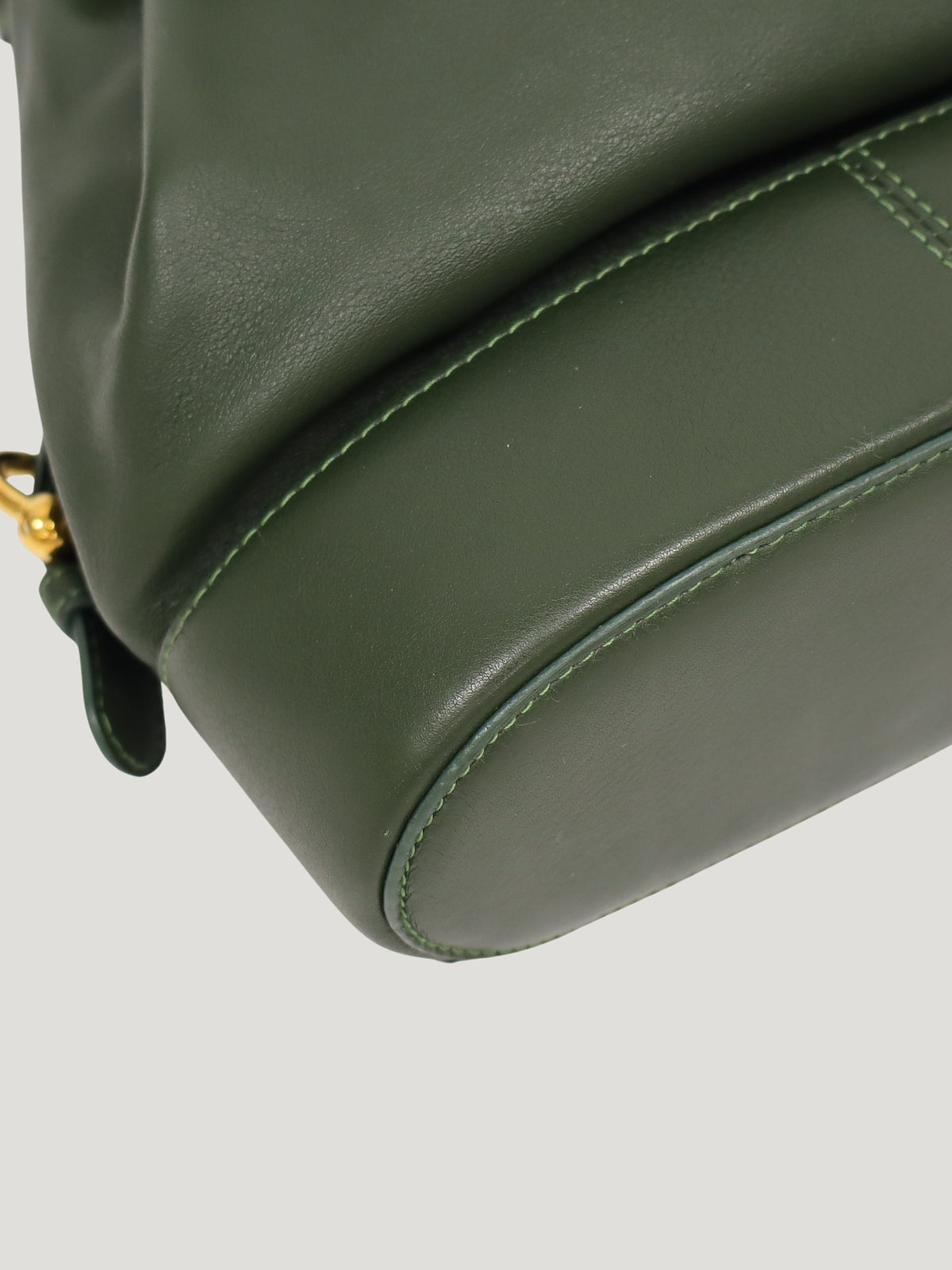 Logo Hardware Leather Backpack