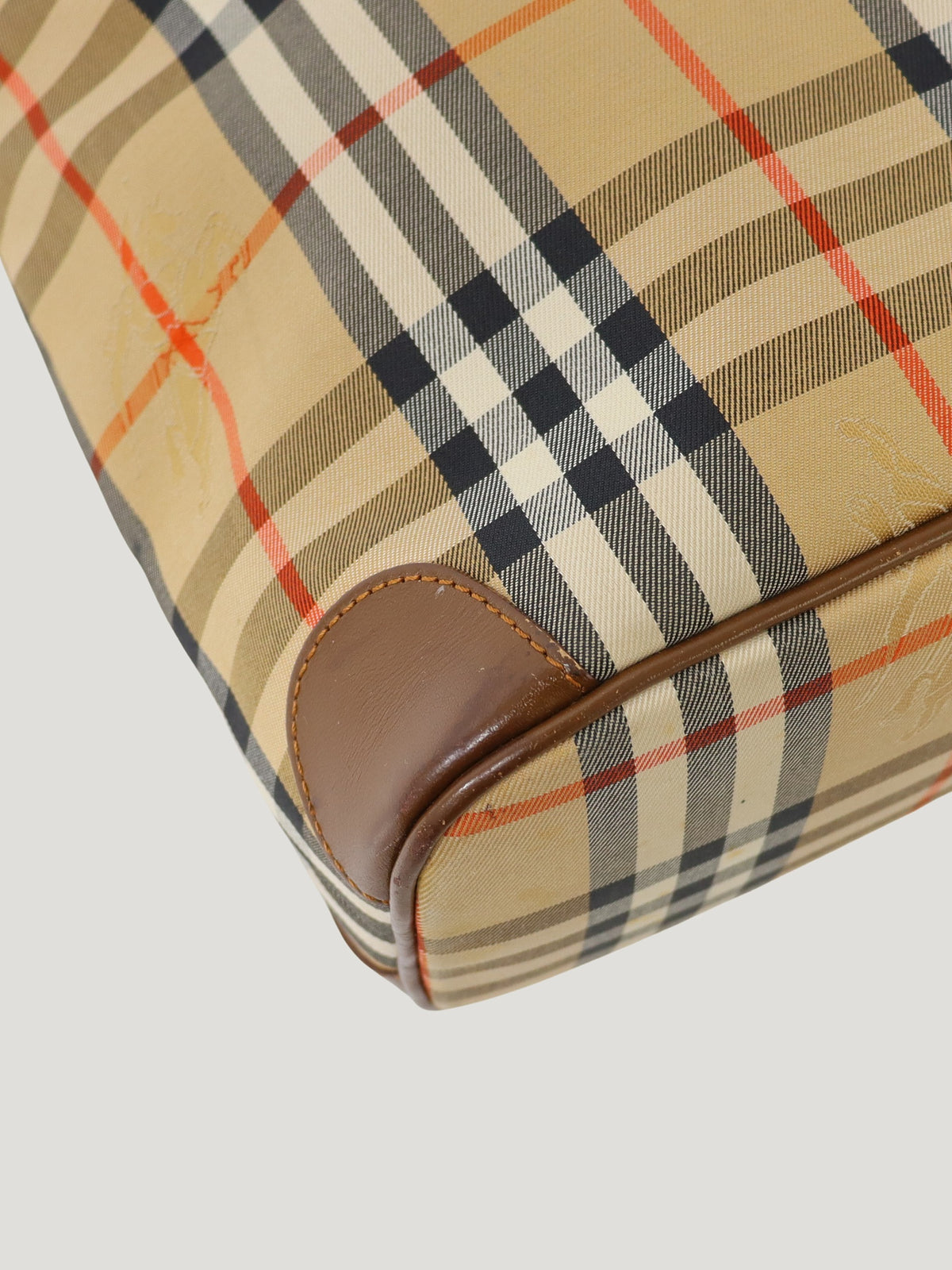 Checked one-shoulder bag
