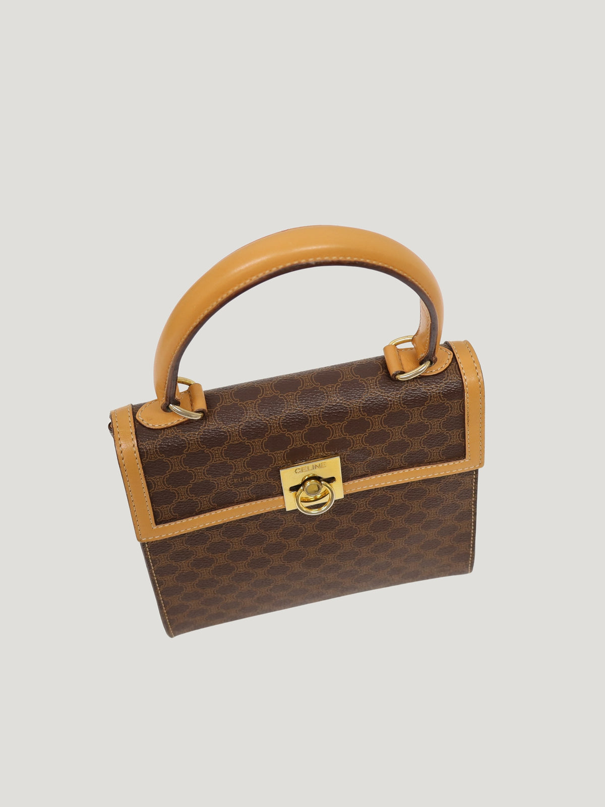 Macadam Pattern Gancini Hardware 2-Way Bag