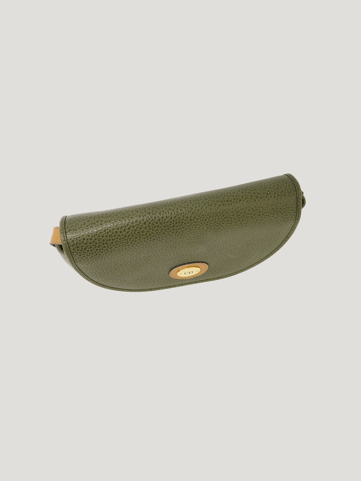 CD Hardware Leather Shoulder Bag