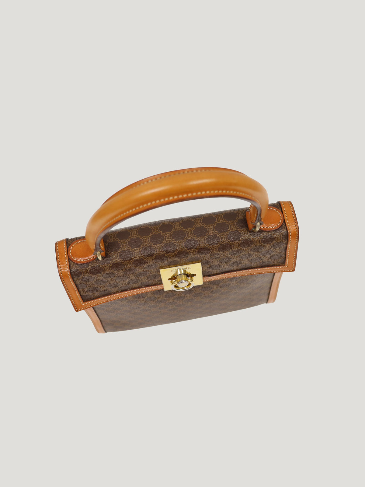 Macadam-pattern handbag with Gancini clasp