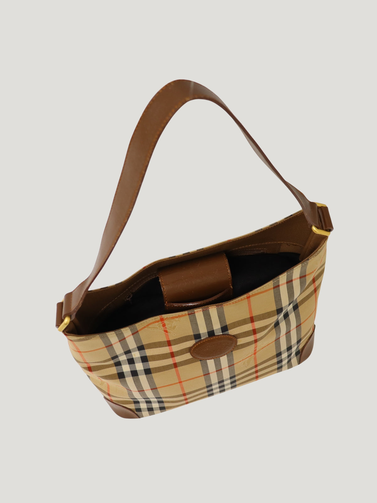 Checked one-shoulder bag