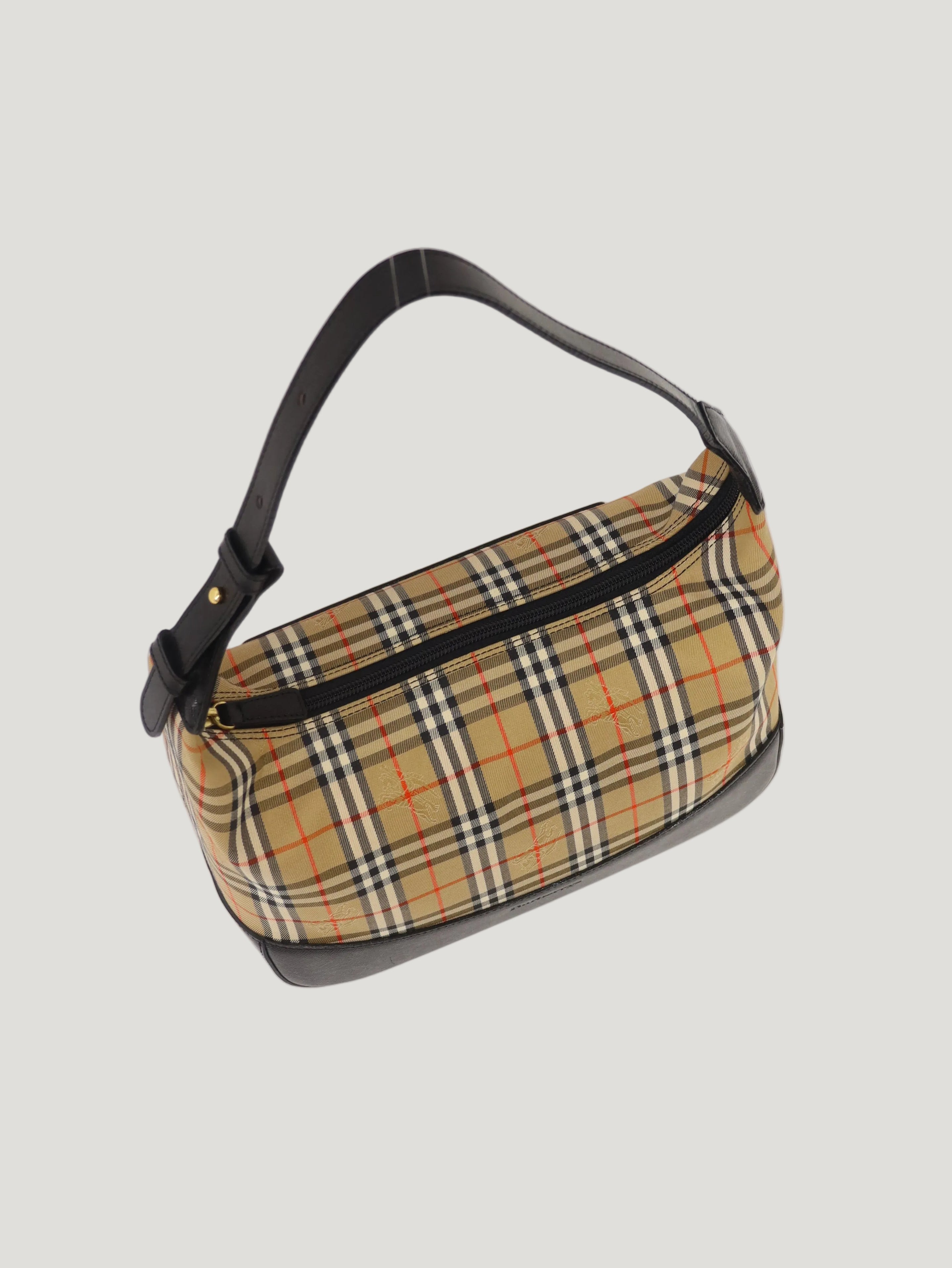 Checked one-shoulder bag