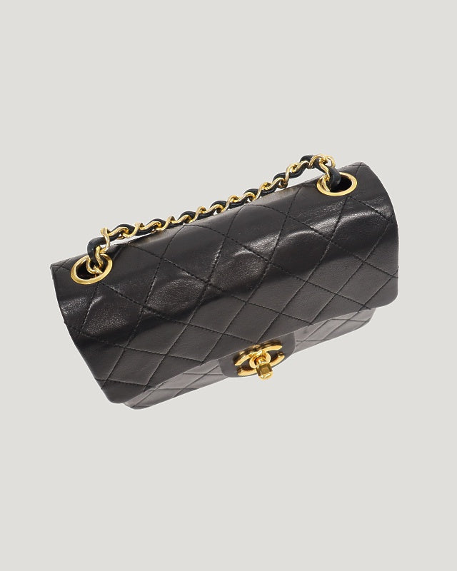 Mini Matelassé Turnlock Chain Shoulder Bag