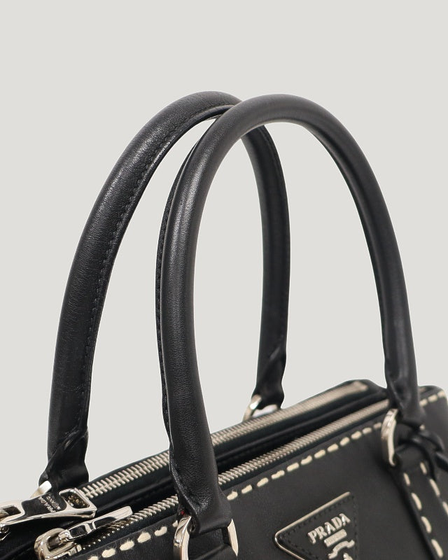 Triangle Logo Stitch Leather 2-Way Bag