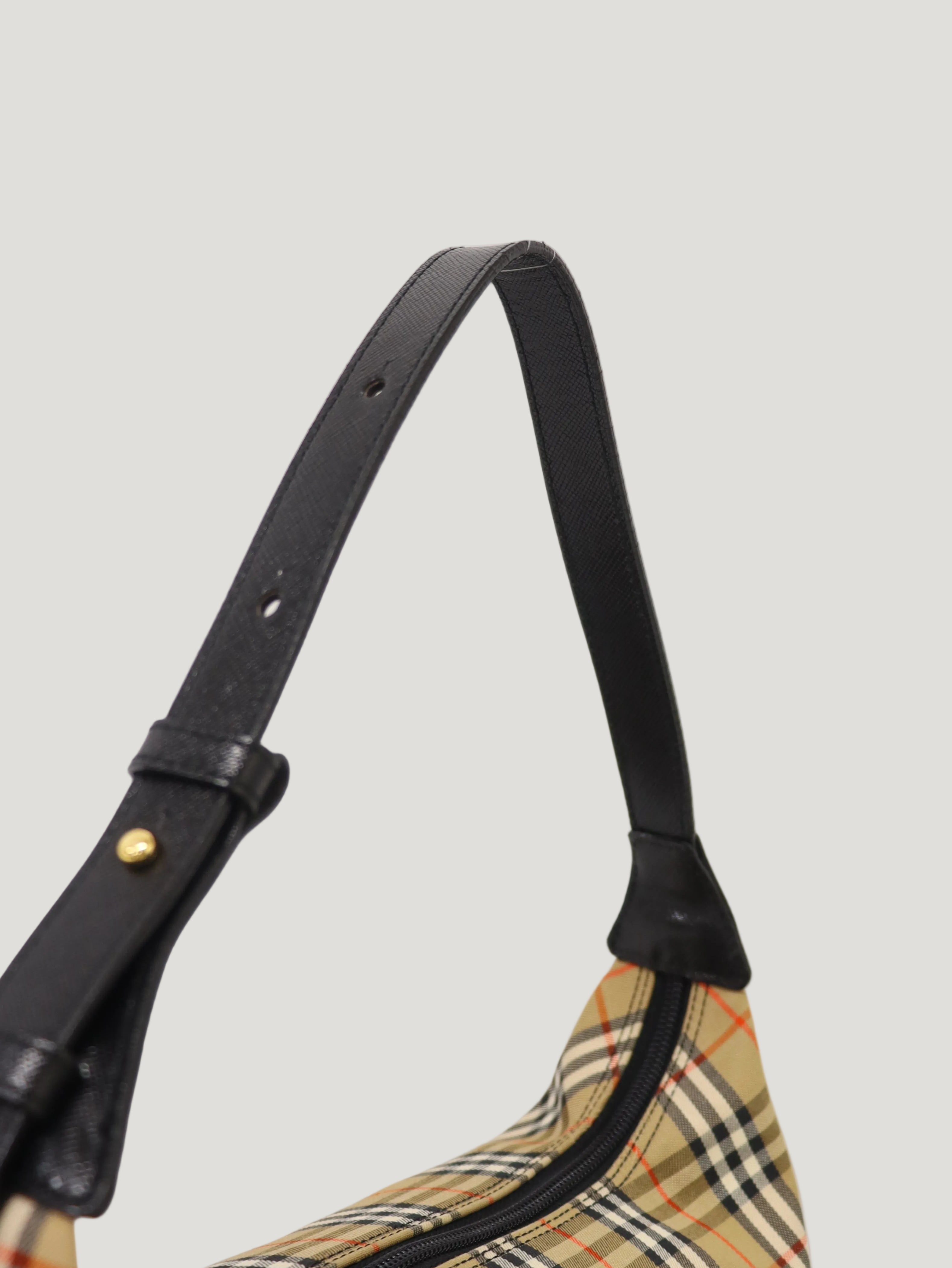 Checked one-shoulder bag