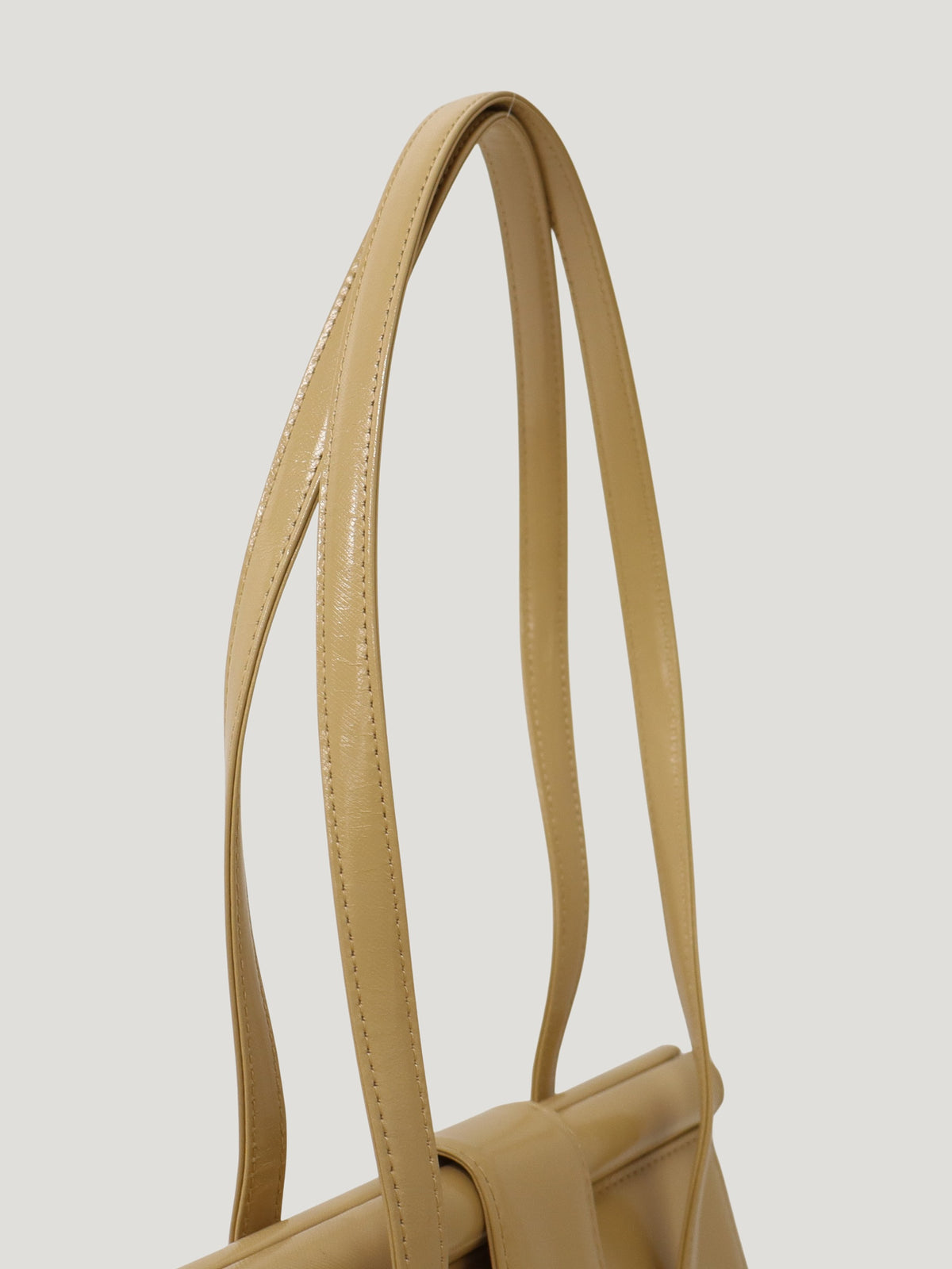 Logo Hardware Leather Shoulder Bag
