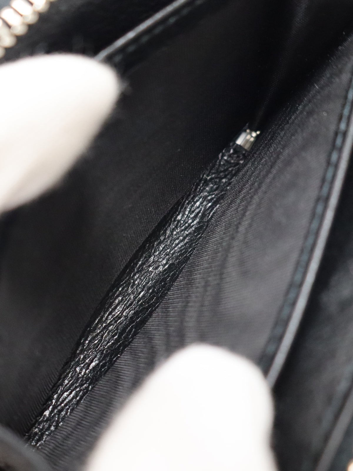 Logo Hardware Leather Zip Coin Purse