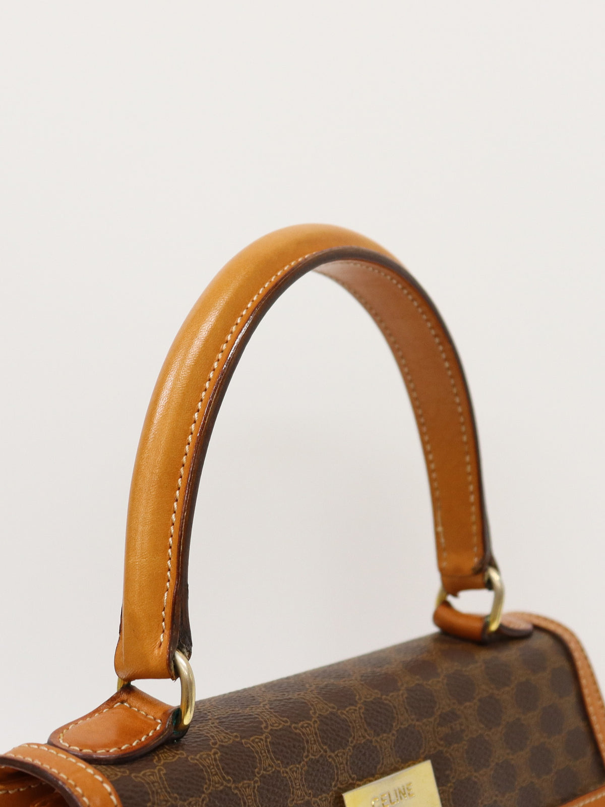 Macadam-pattern handbag with Gancini clasp