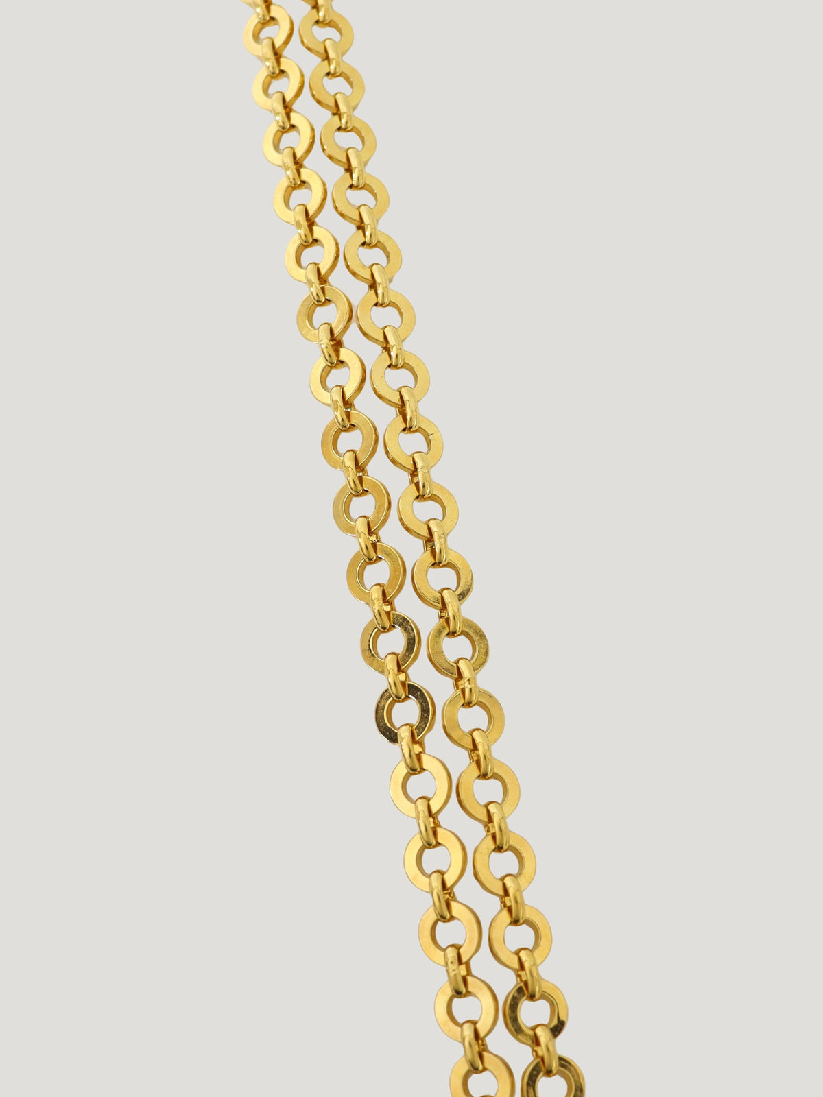Leather chain shoulder bag with VARA clasp