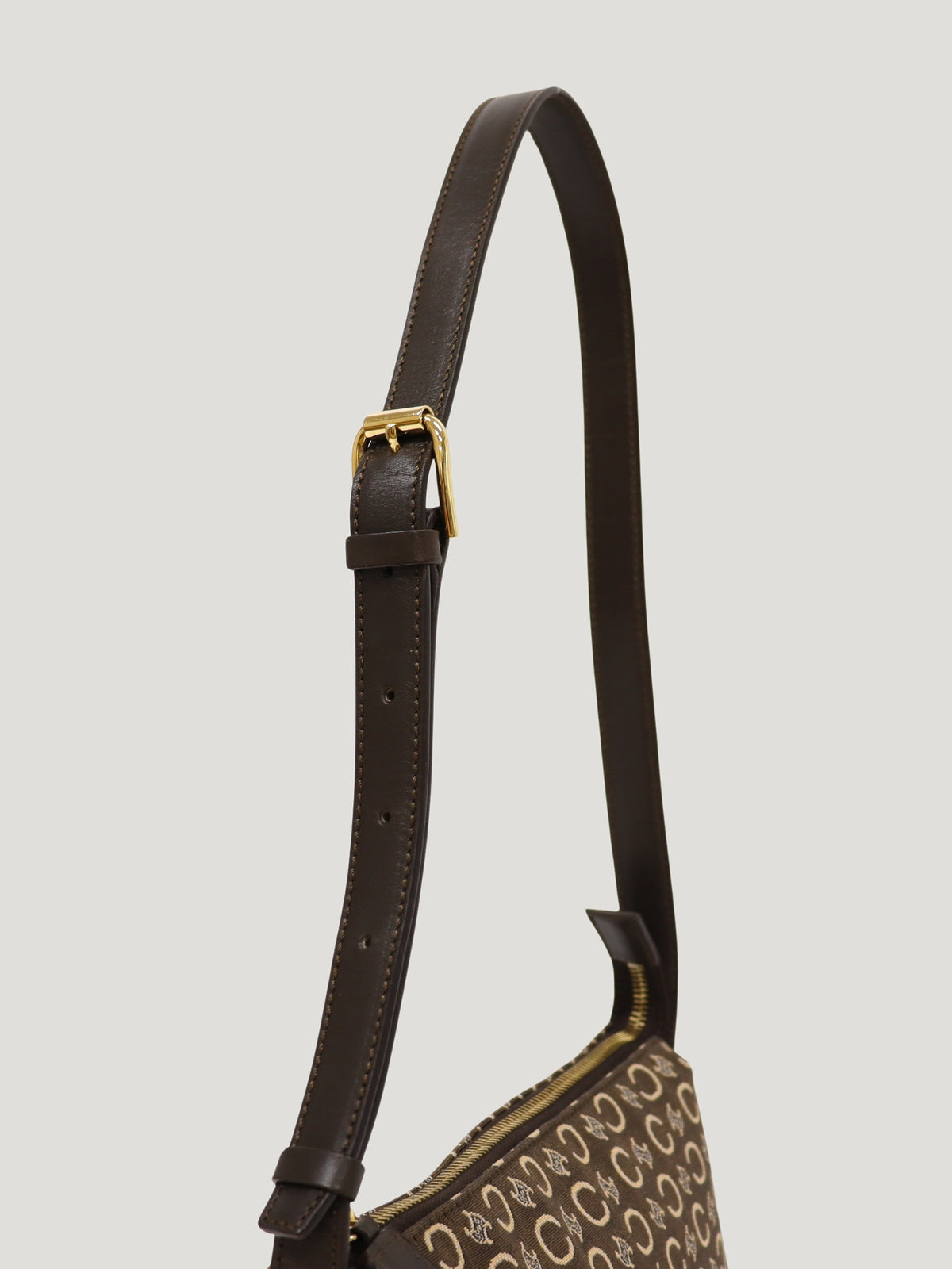 C Macadam-pattern shoulder bag