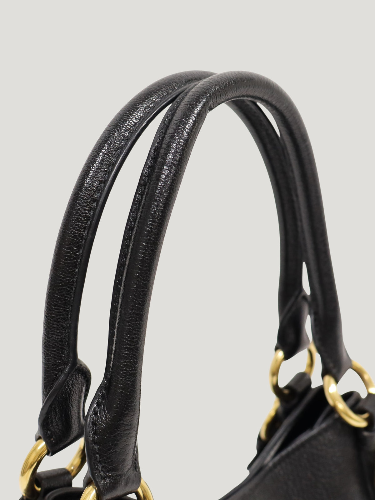 Logo Leather 2-Way Bag
